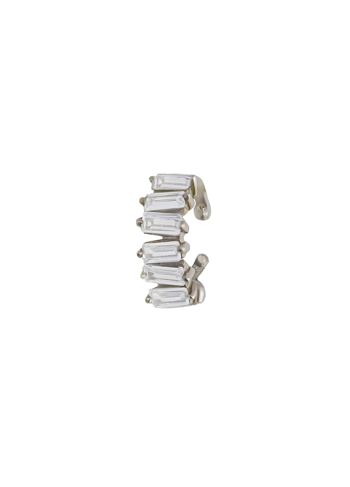 Silver pequeno ear cuffs bombay sunset