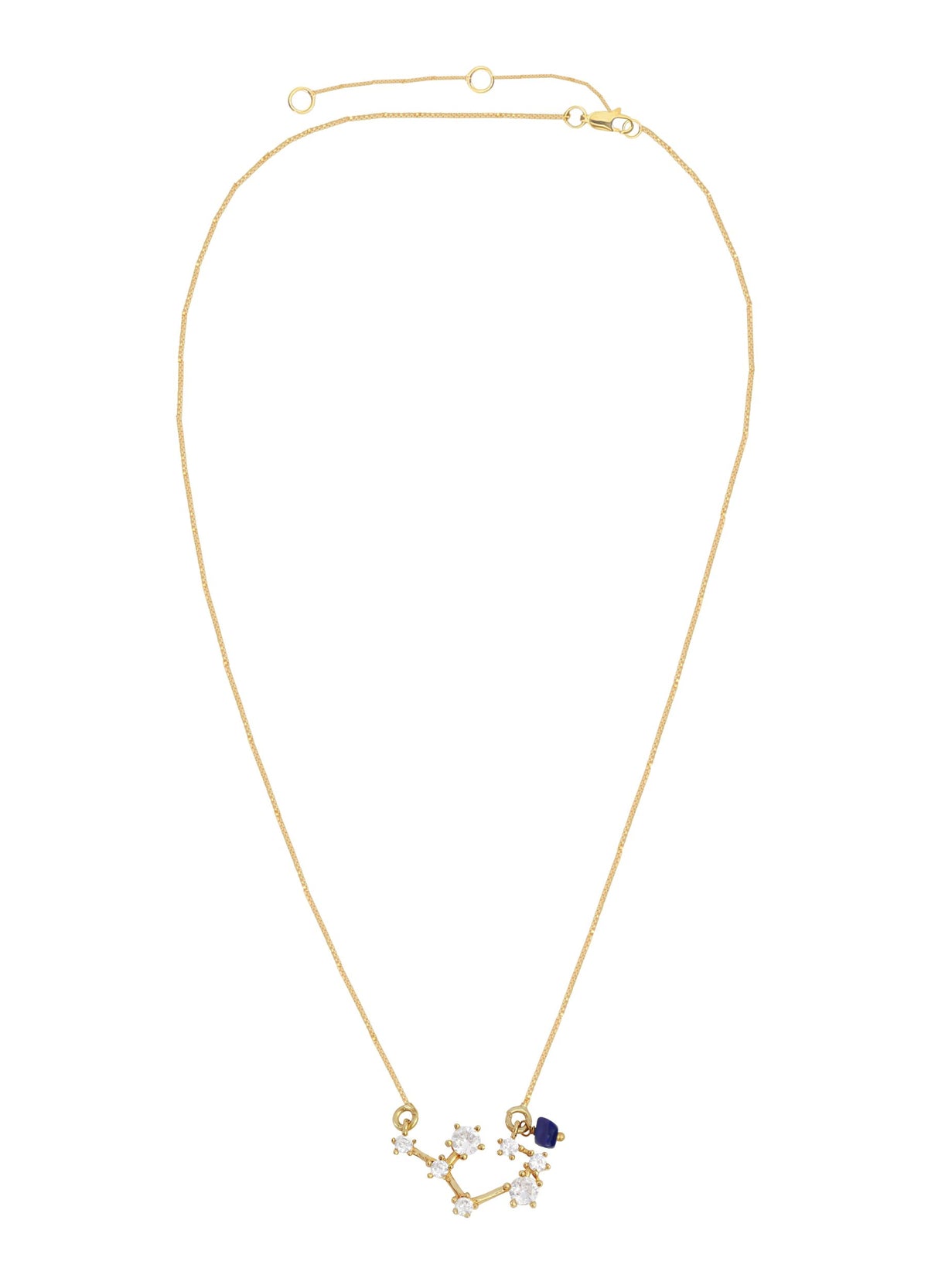 Constellation aquarius zodiac necklace bombay sunset