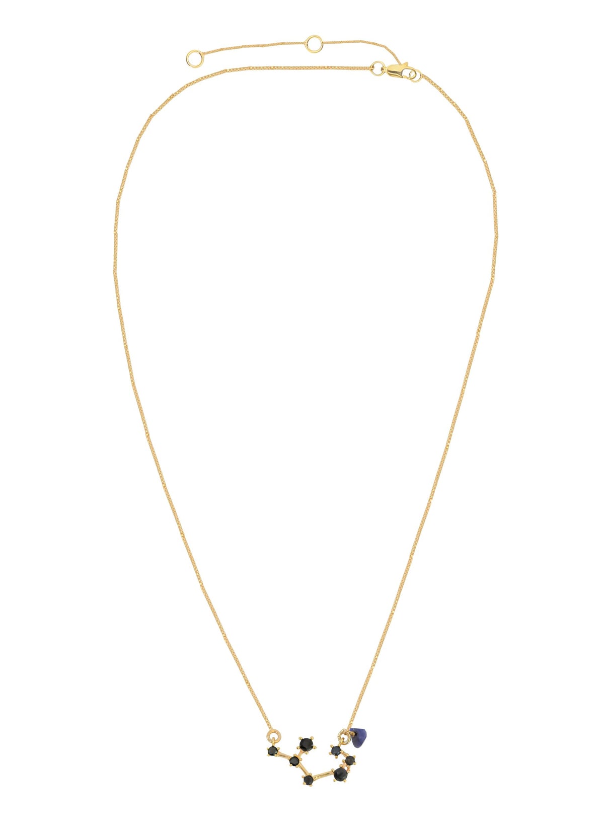 Constellation aquarius zodiac necklace bombay sunset