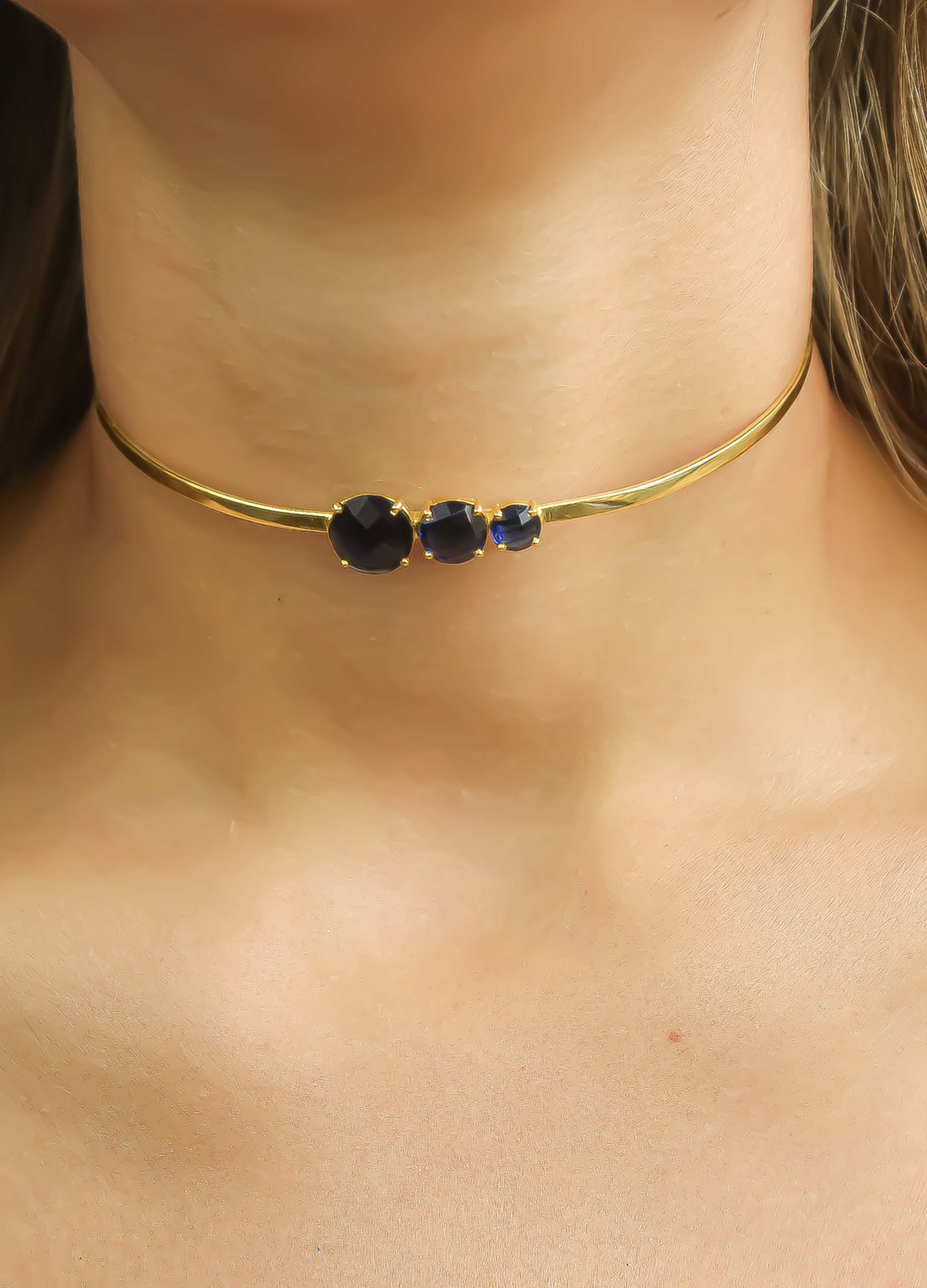 nura choker necklace Bombay Sunset