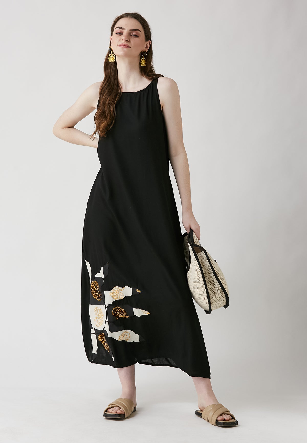 Alani schwarzes kleid