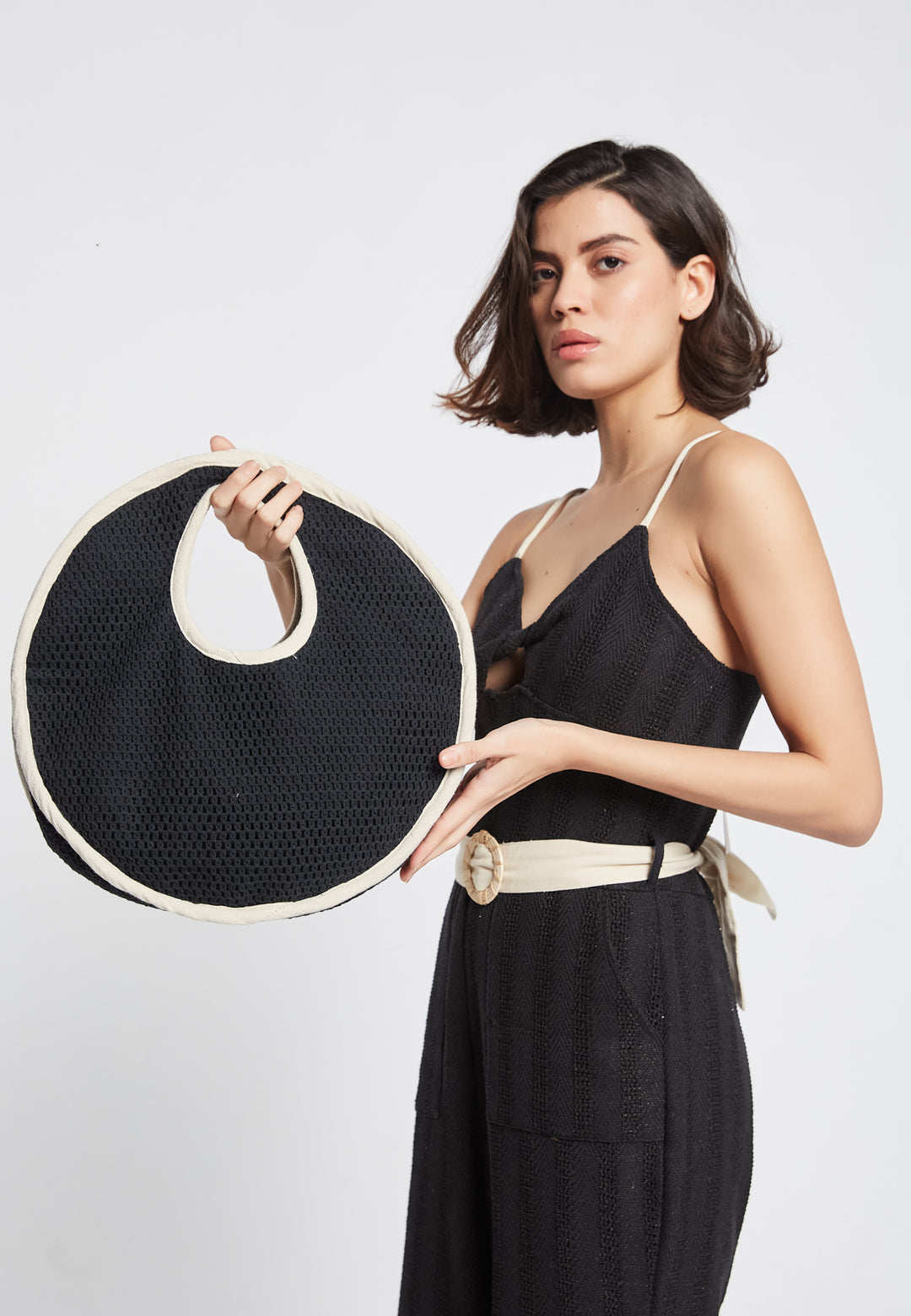 Bolsa Preta Castanha
