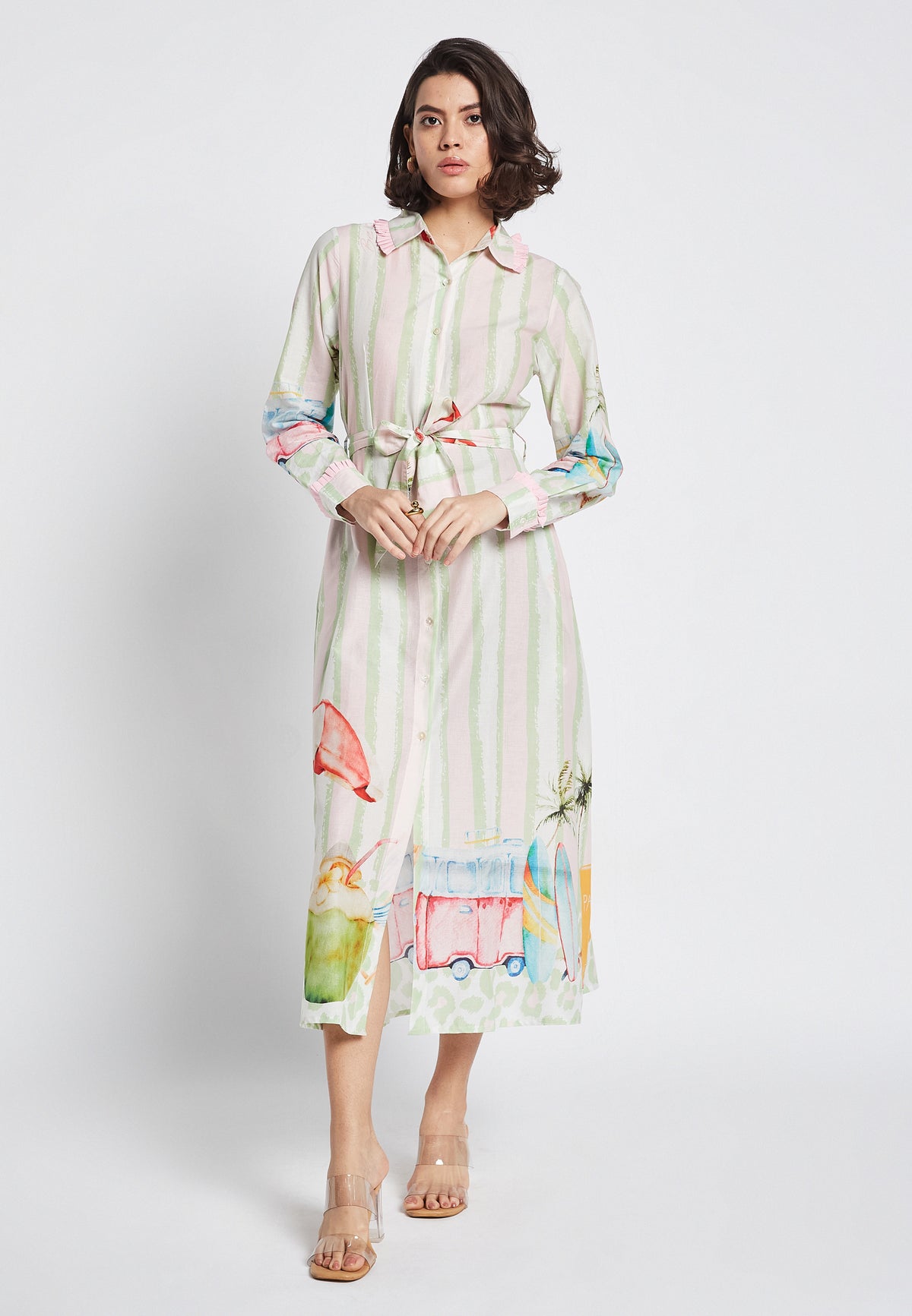 Lyra Trip Shirt Dress