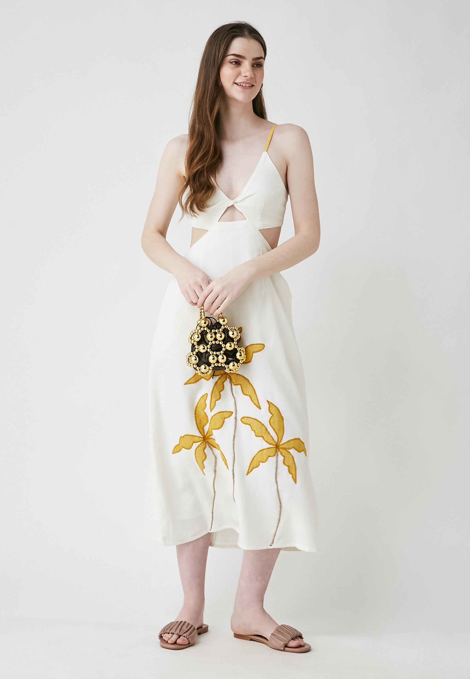 Vestido blanco a presión