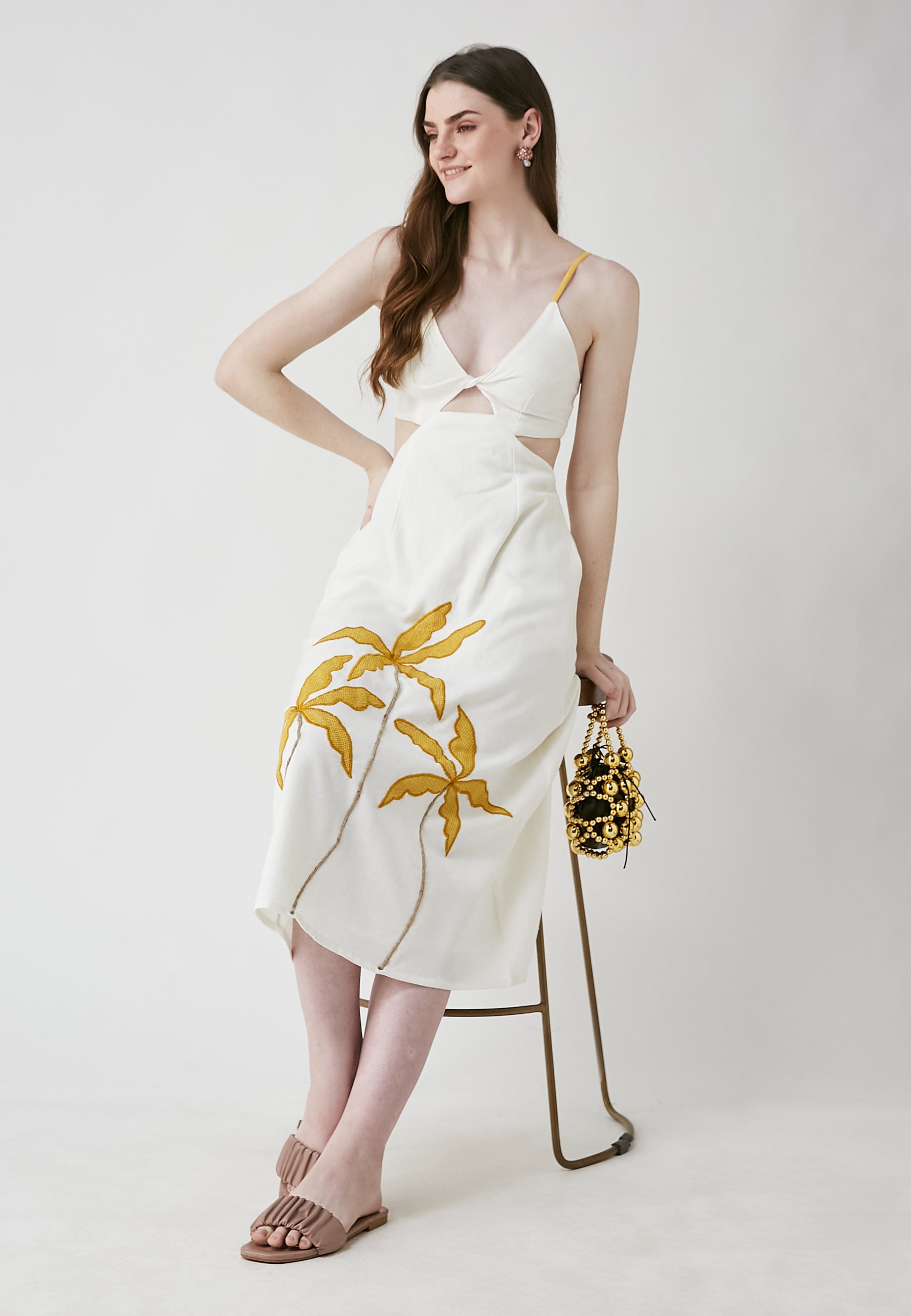 Vestido blanco a presión