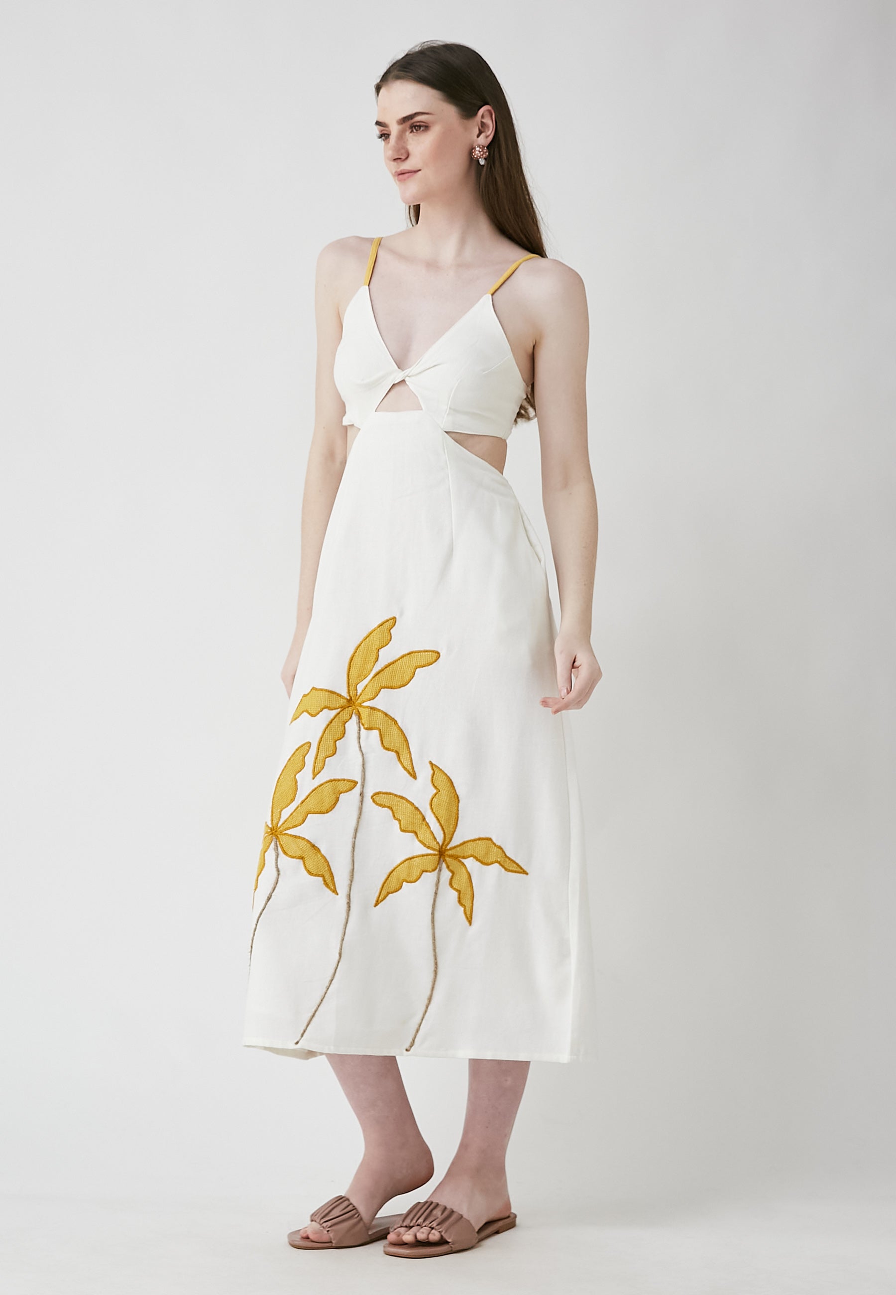 Vestido blanco a presión