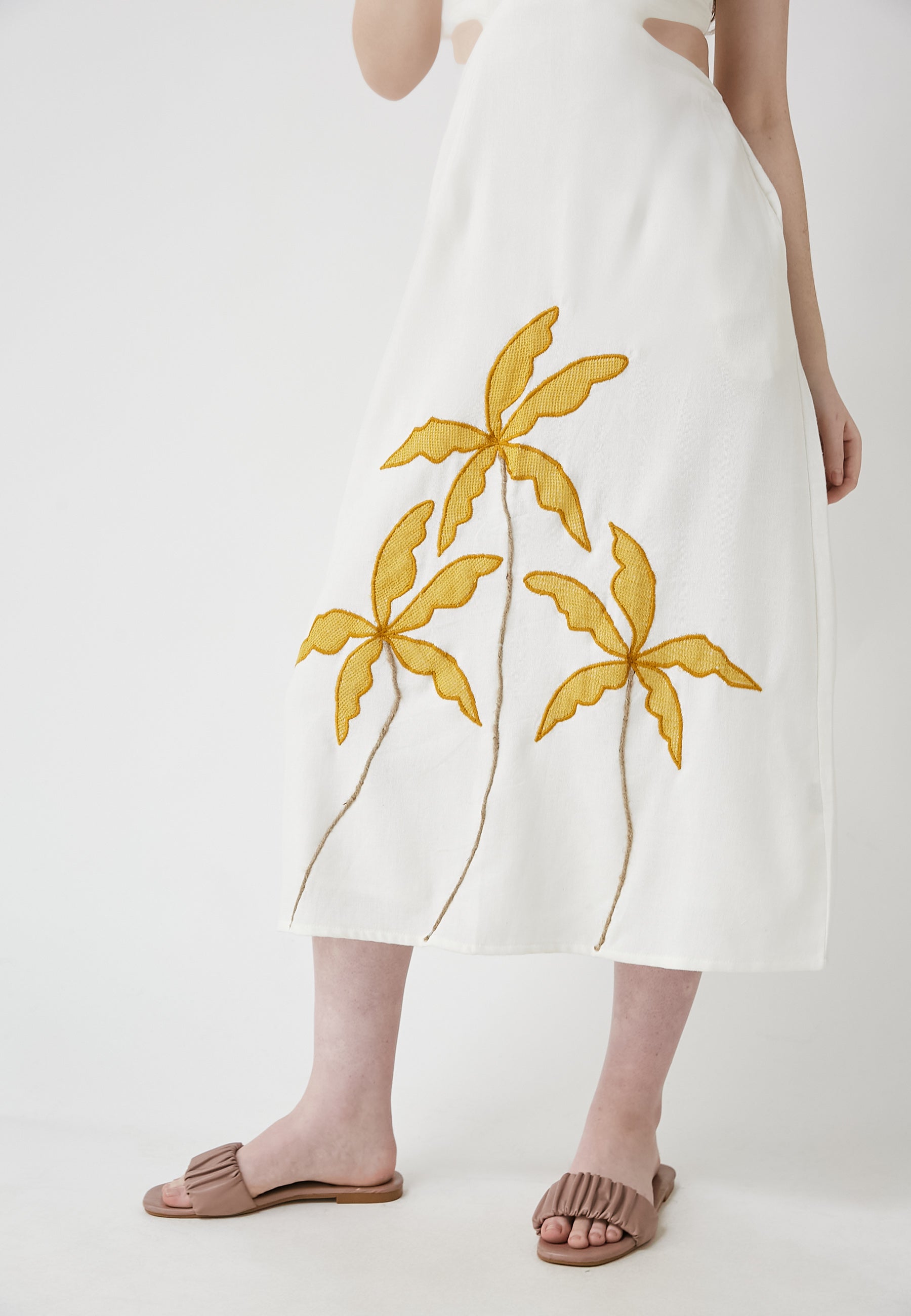 Vestido blanco a presión