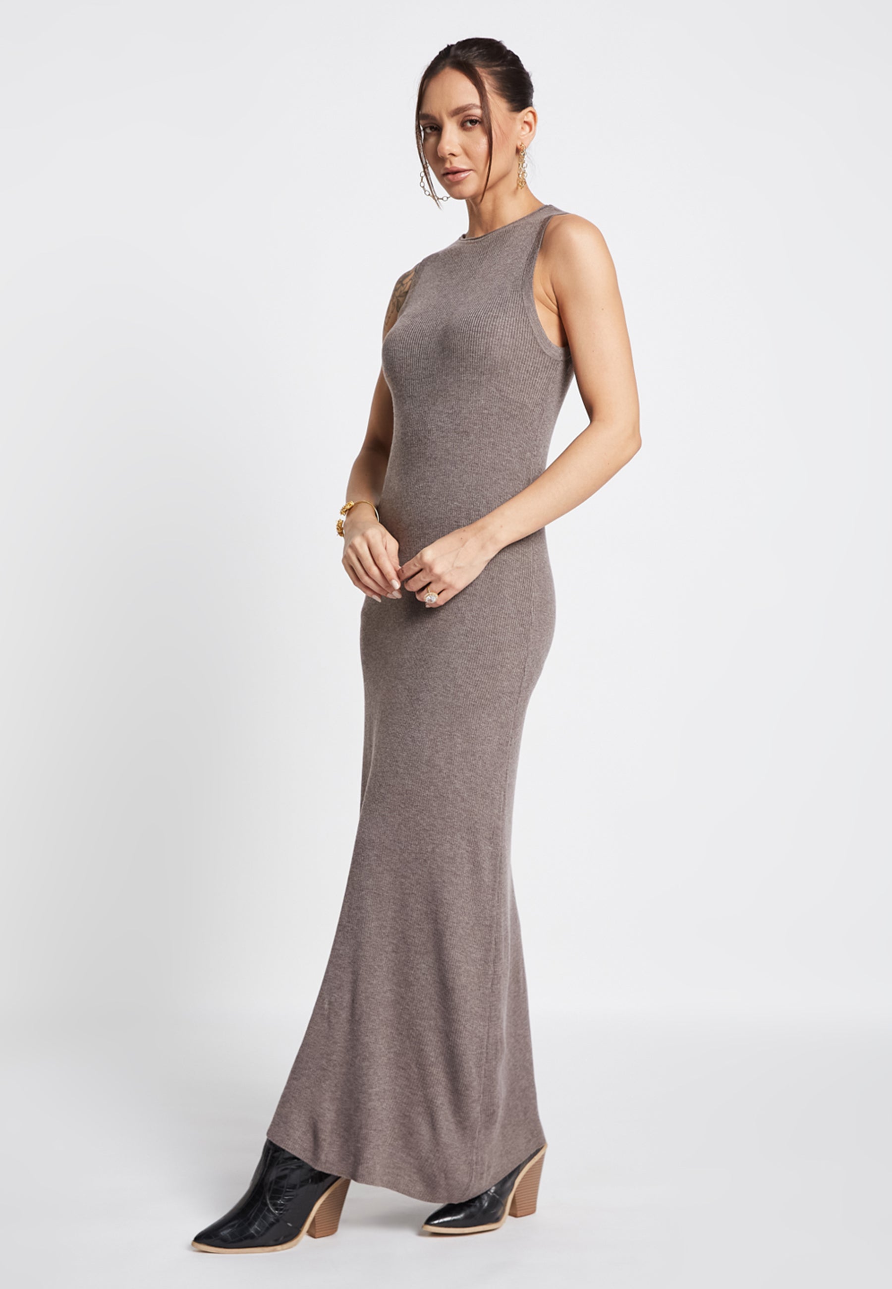 Bella Wool Grey Dress