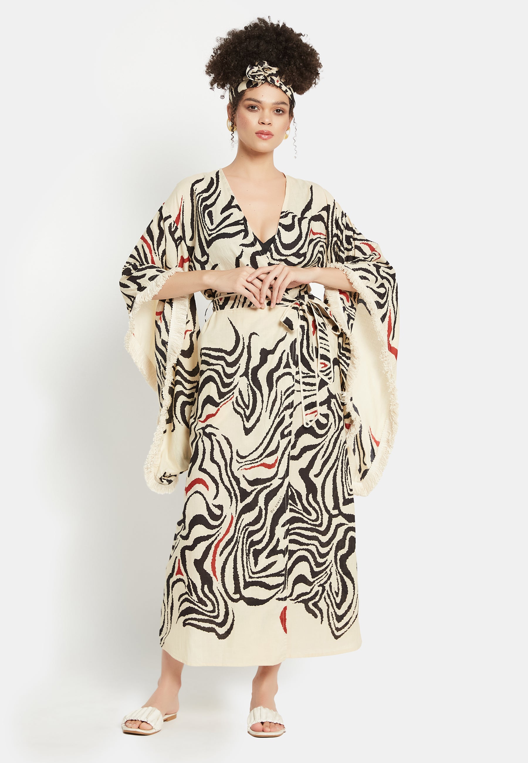 Velato Viola Kimono