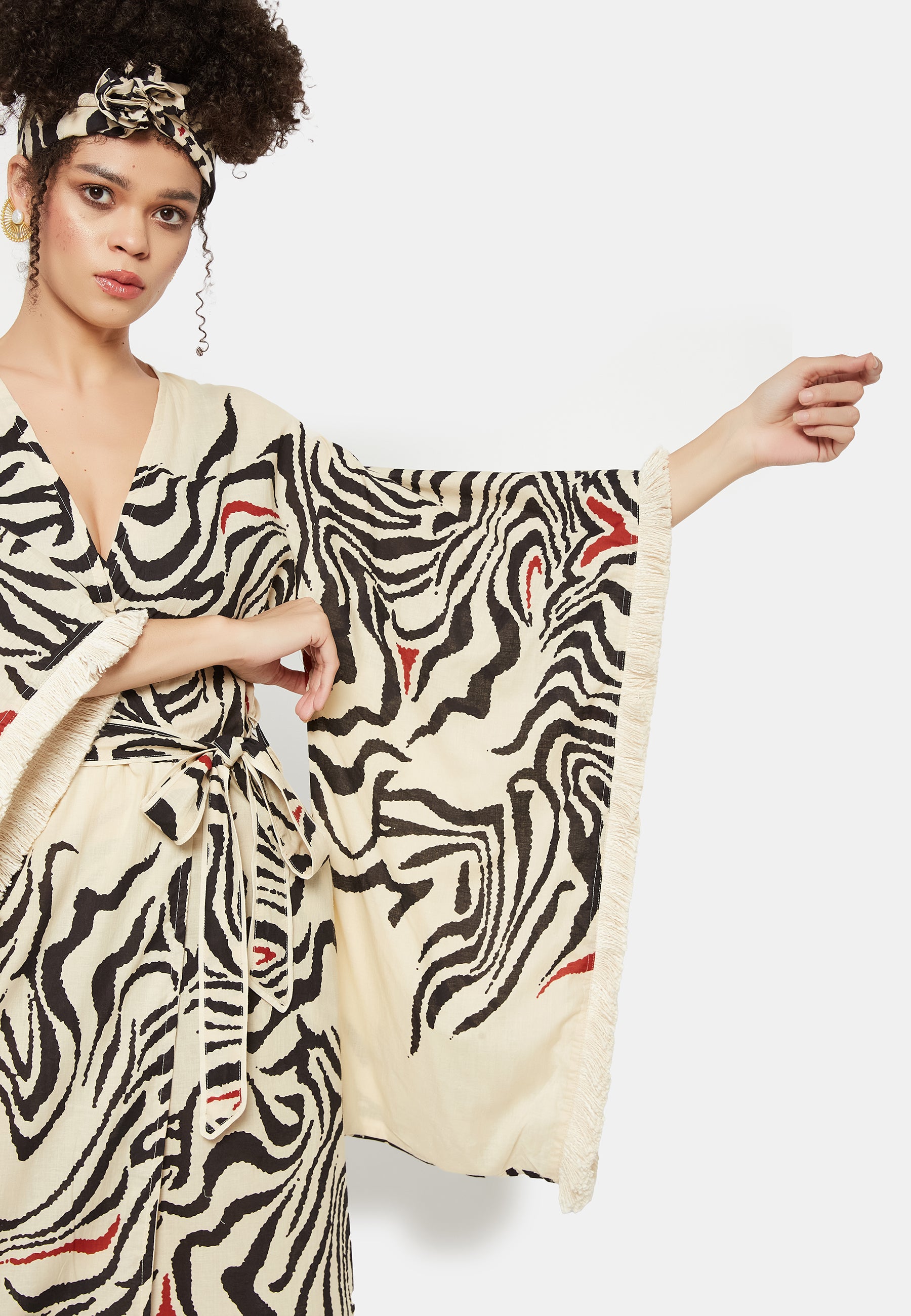 Velato Viola Kimono