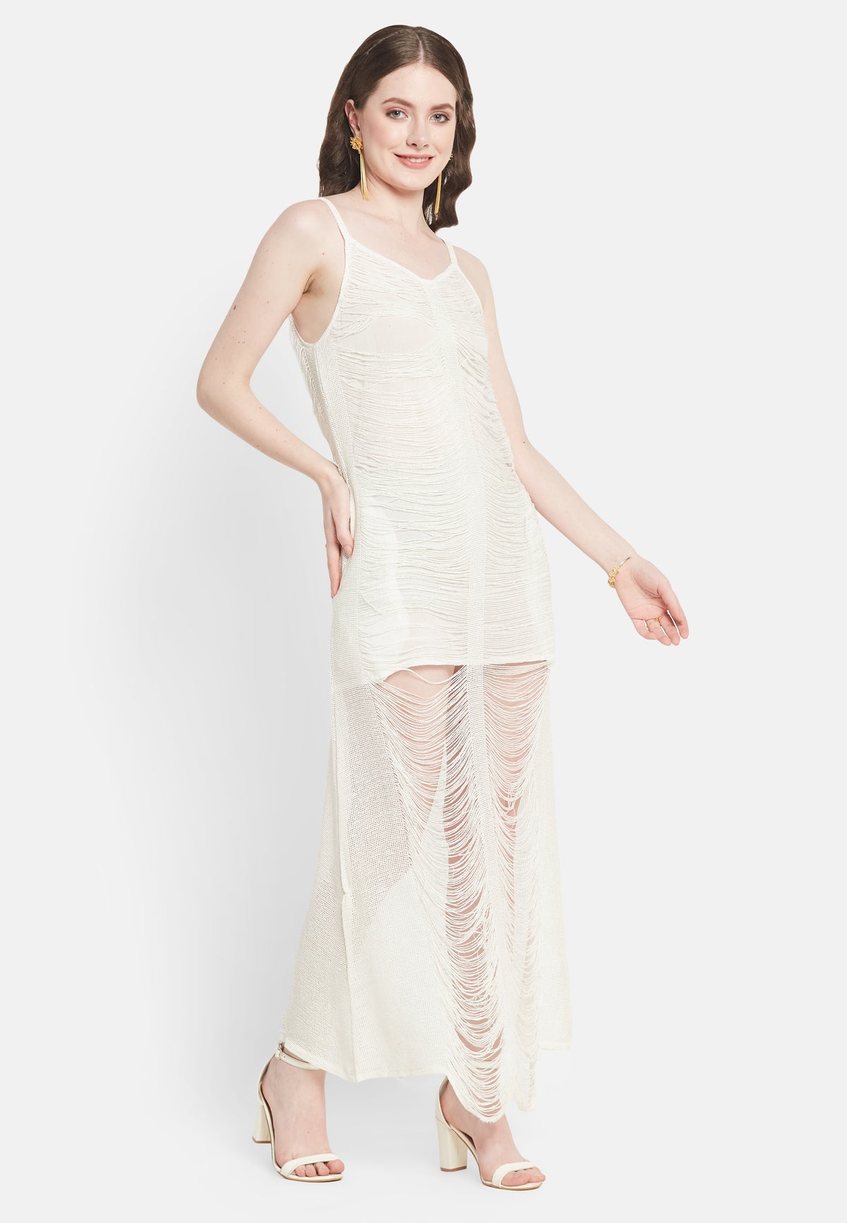 Glimmer White Dress