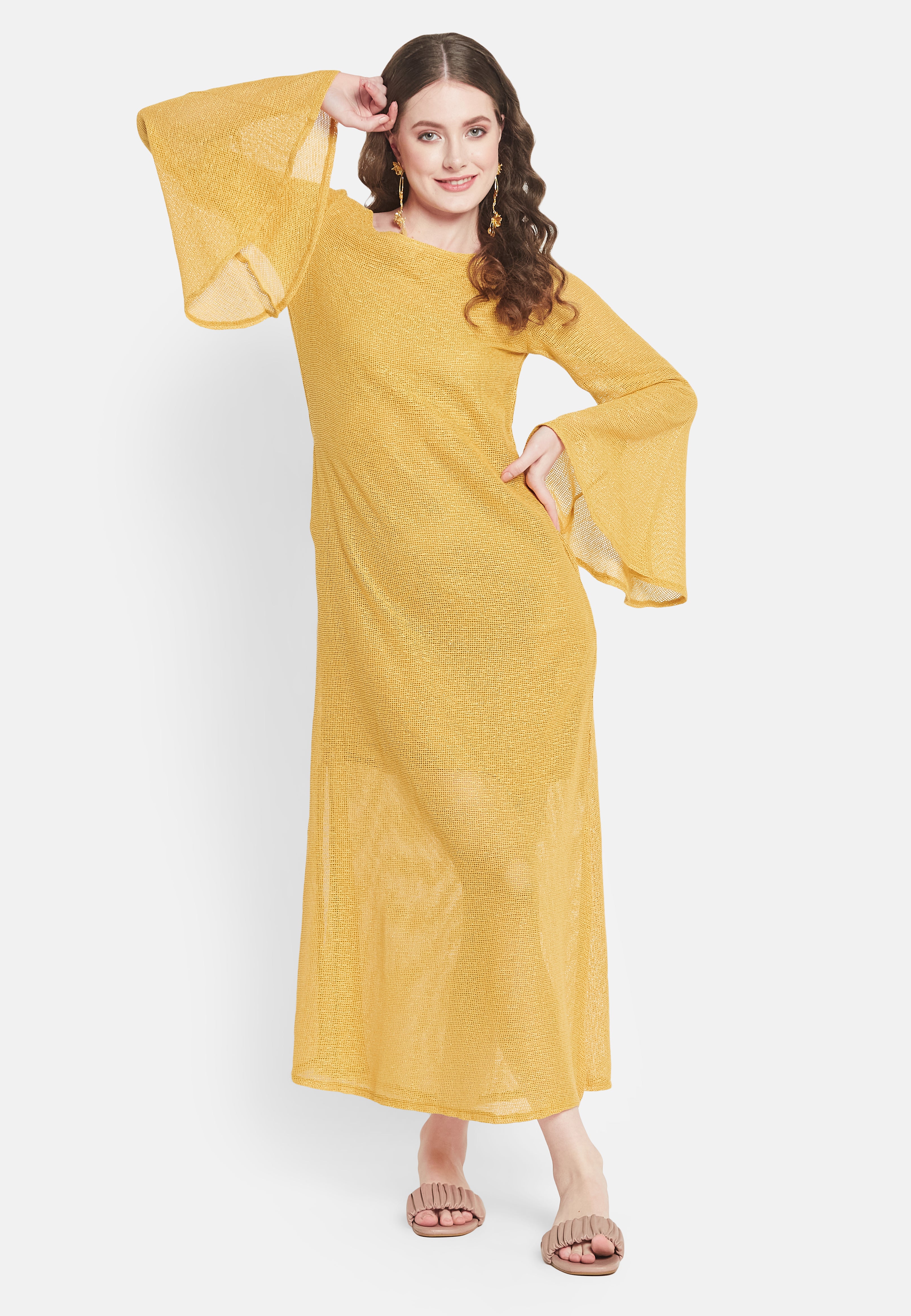 Cassia Mustard Dress