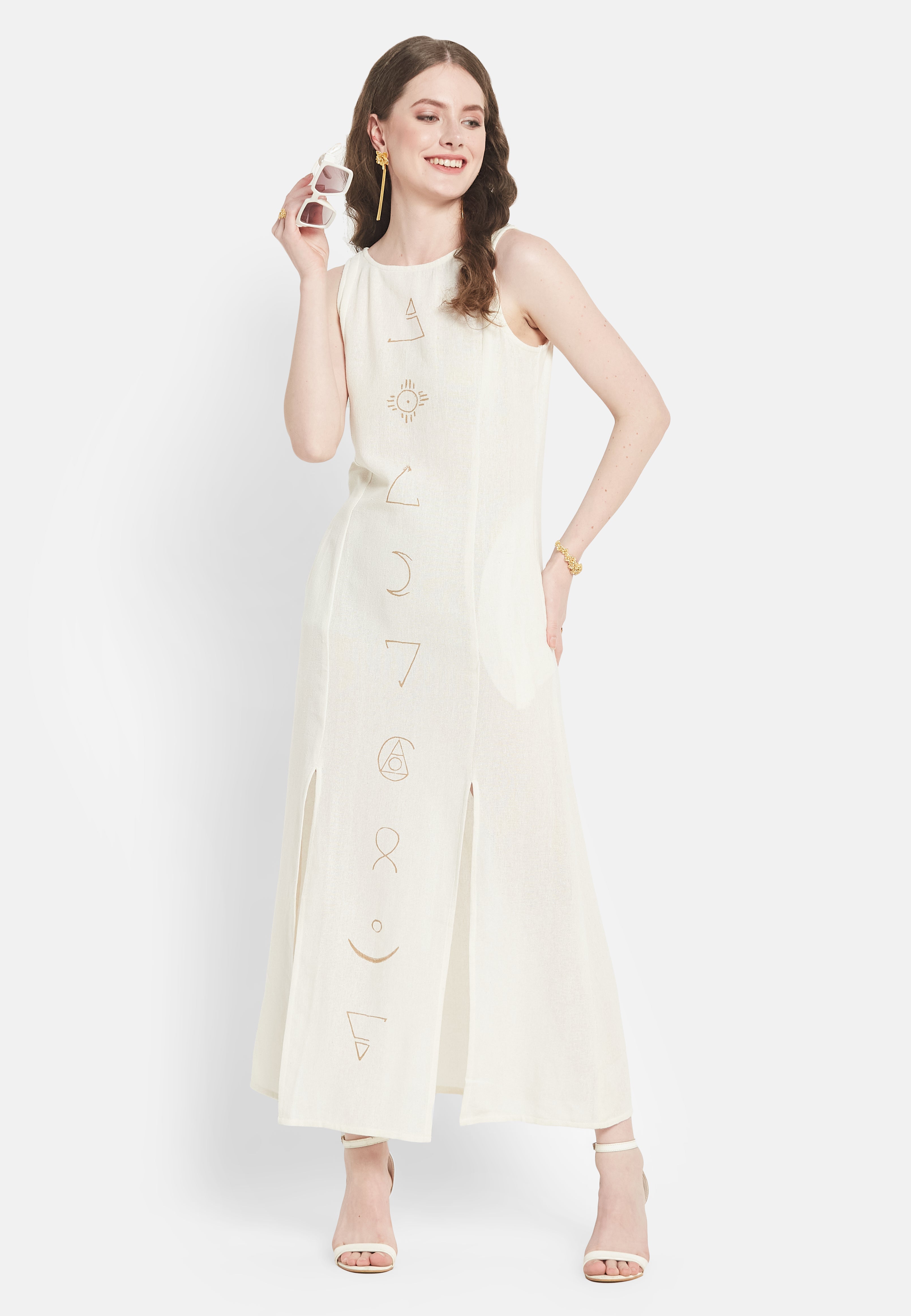 Elara White Dress