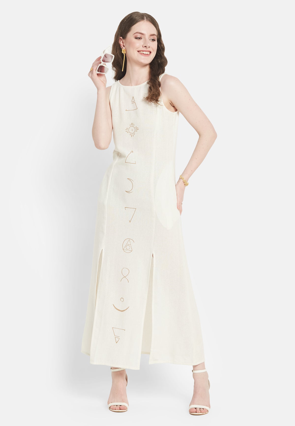 Elara White Dress