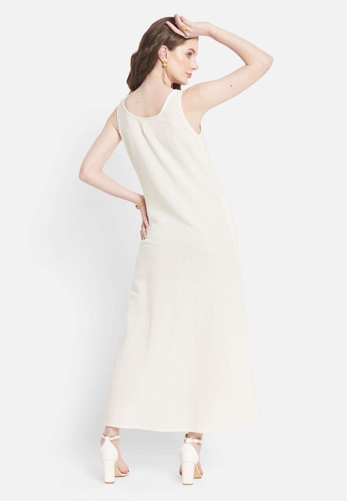 Elara White Dress