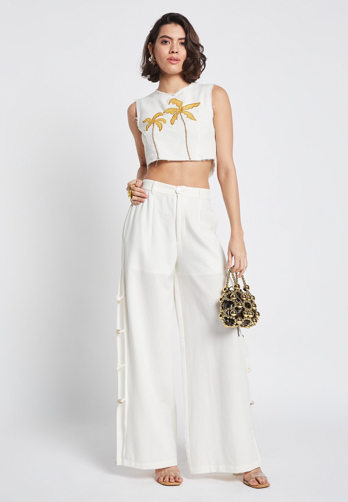 Citrus white trousers