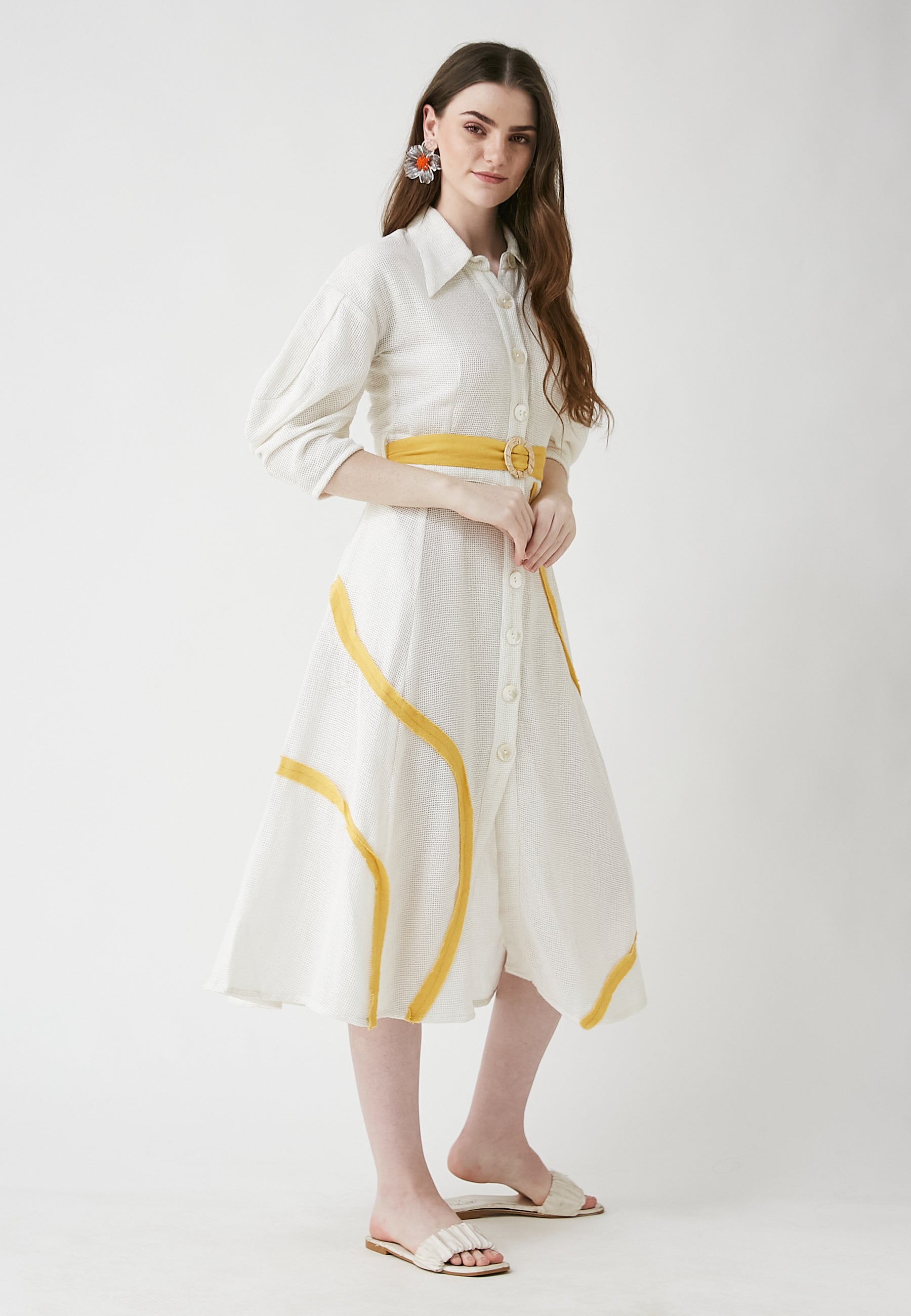 Vestido blanco coral