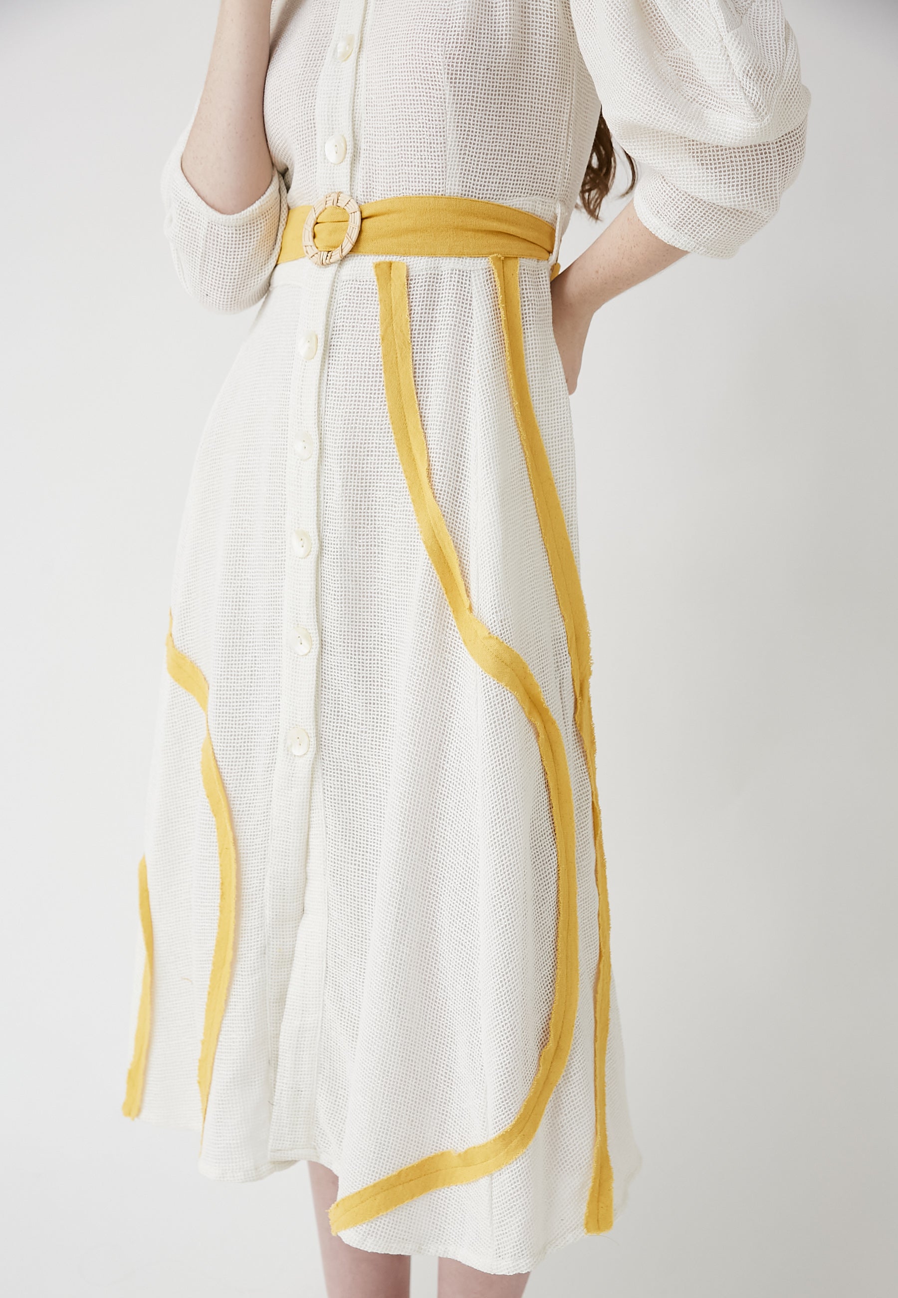 Vestido blanco coral