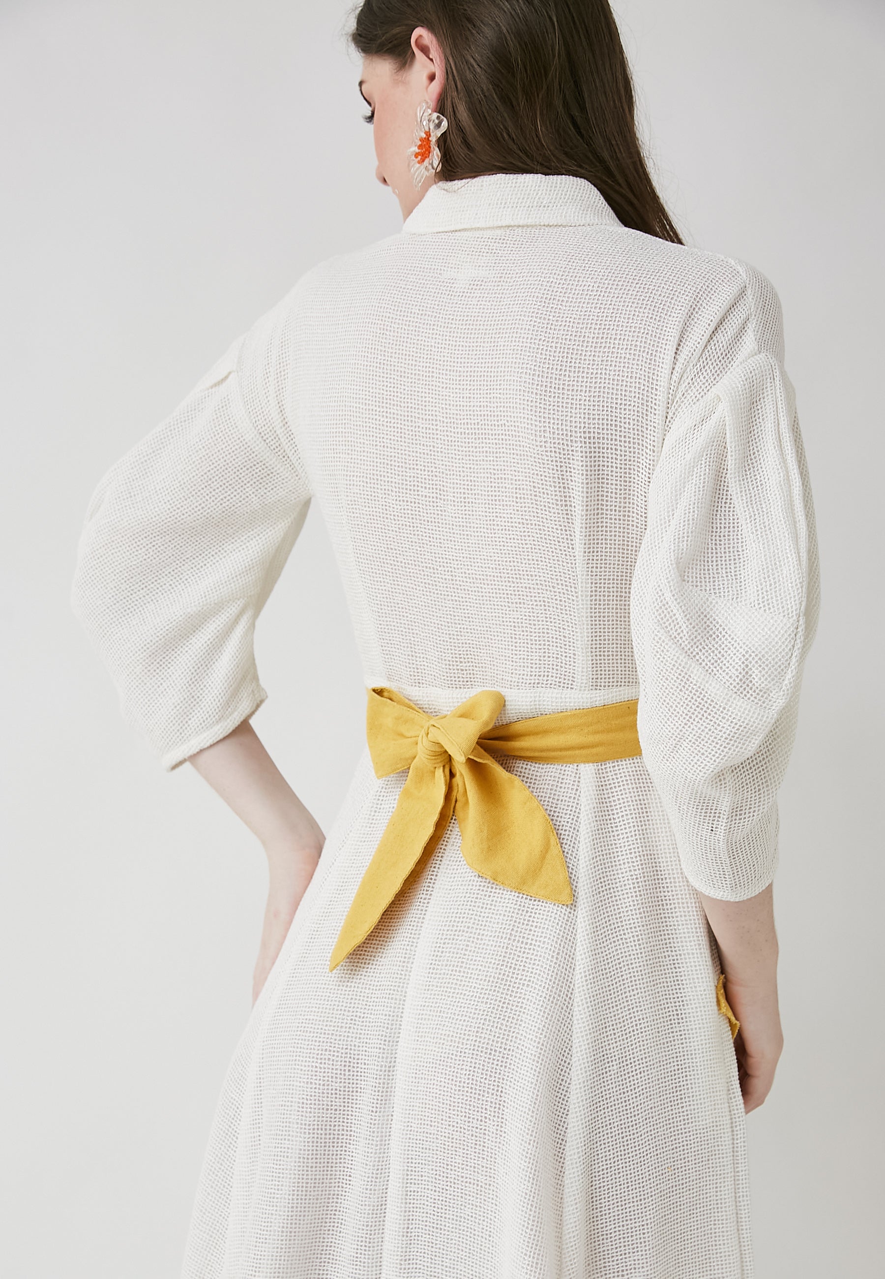 Vestido blanco coral