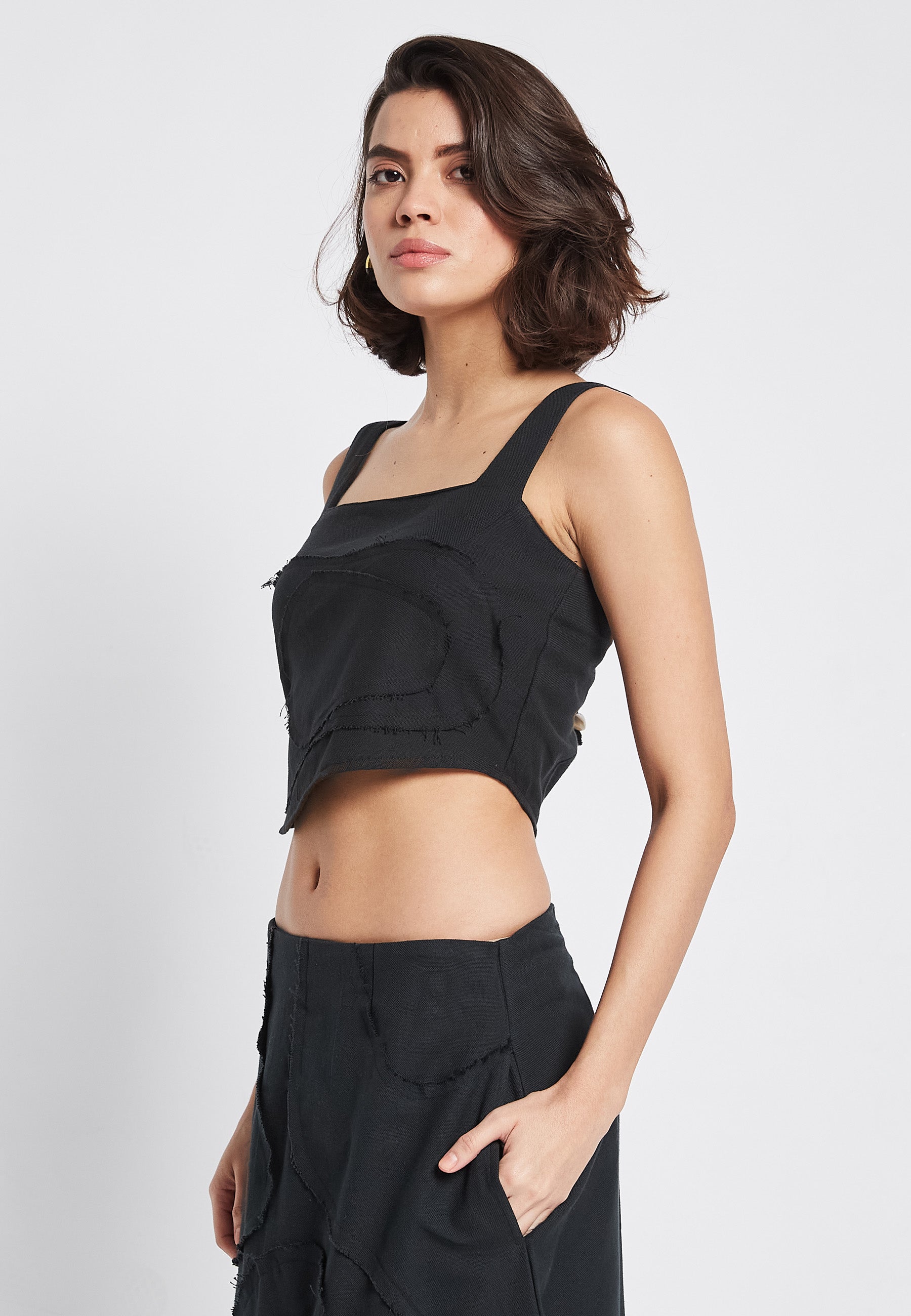 Flora Top Negro