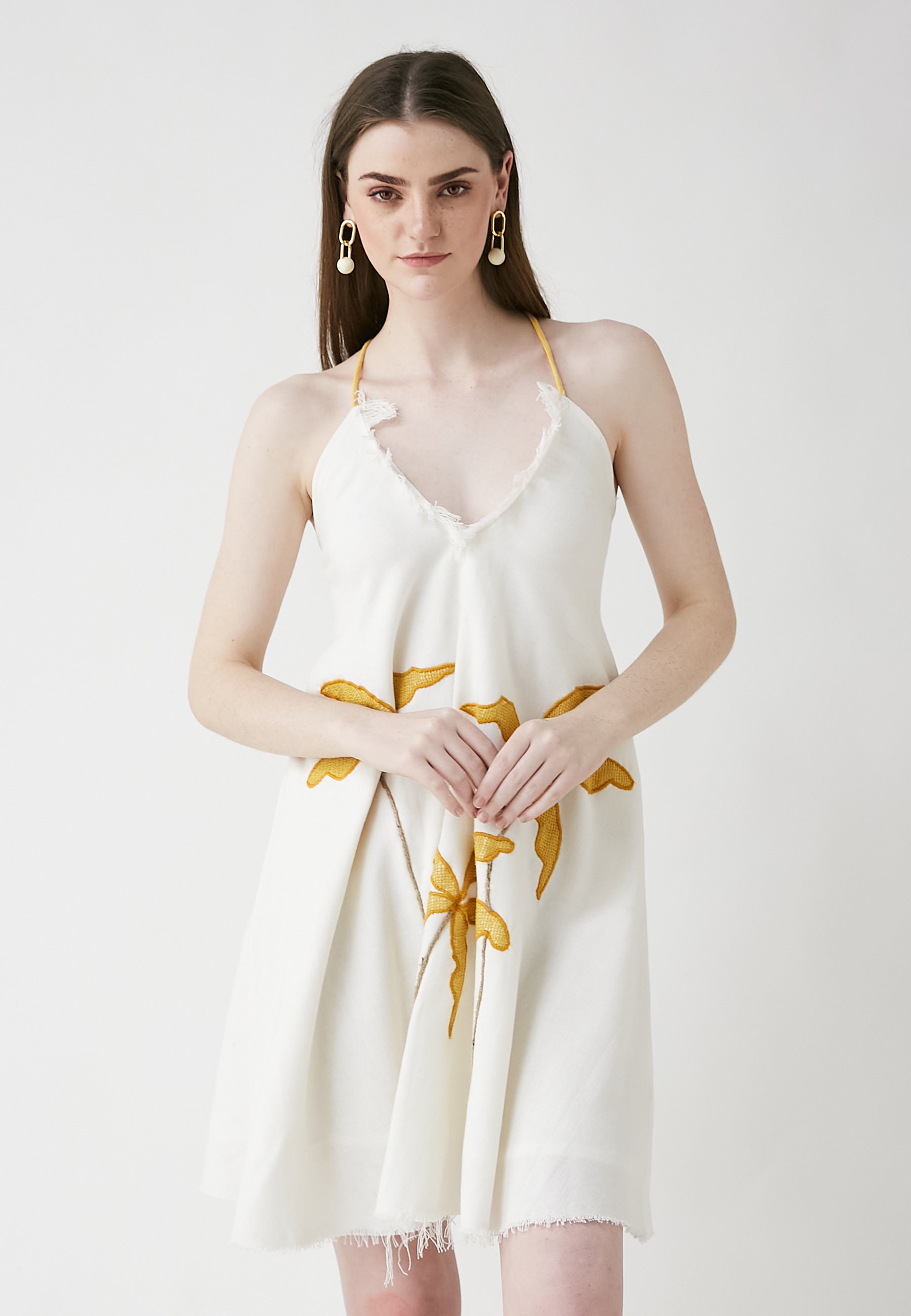 Vestido blanco Tropi