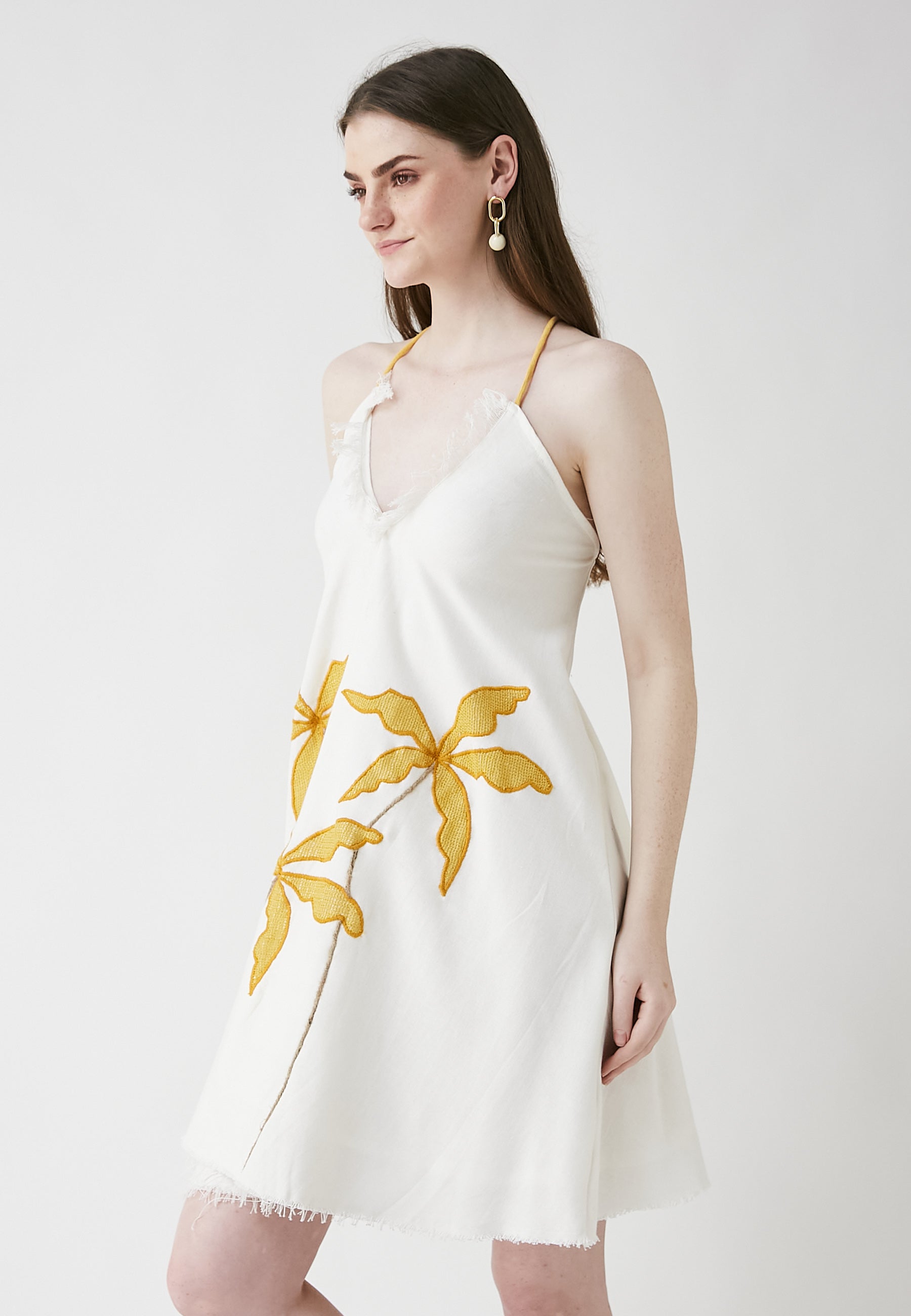 Vestido blanco Tropi