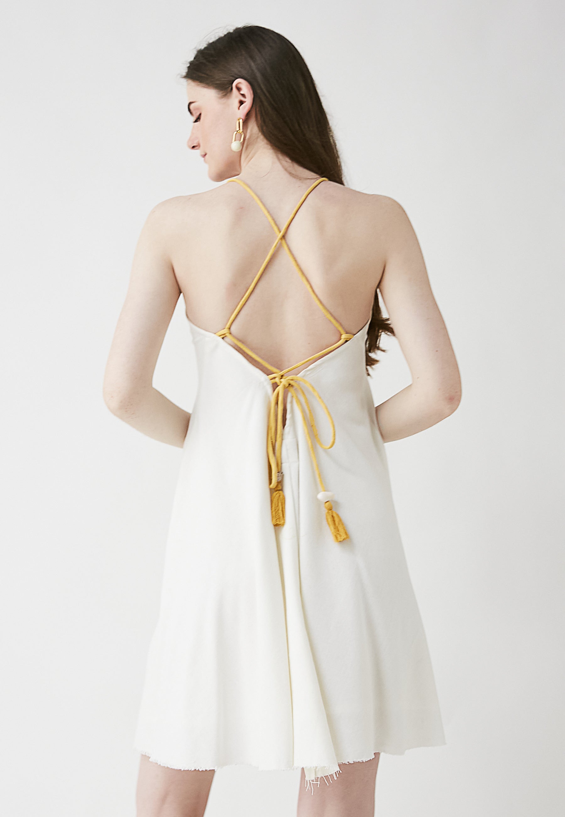 Vestido blanco Tropi