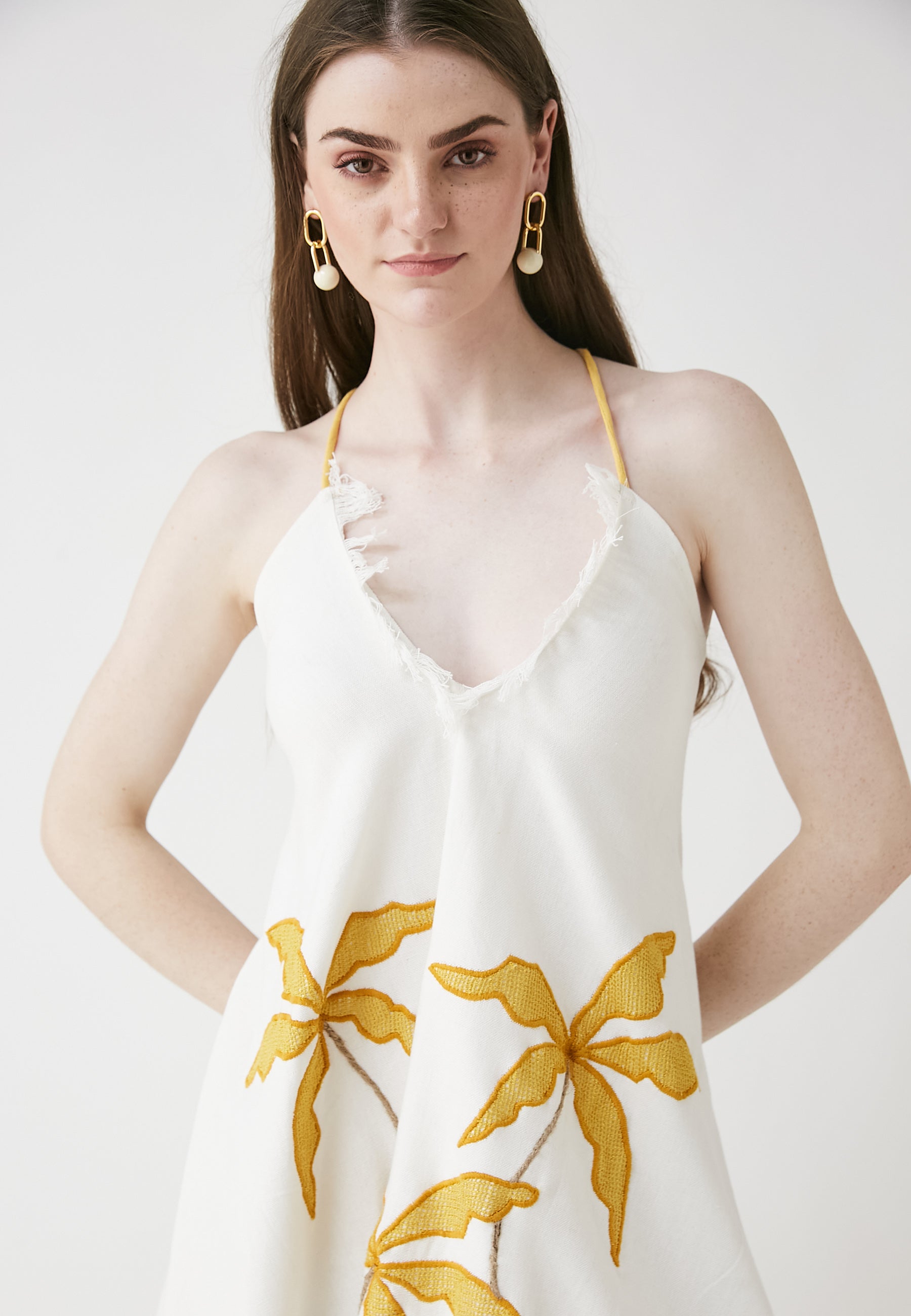 Vestido blanco Tropi