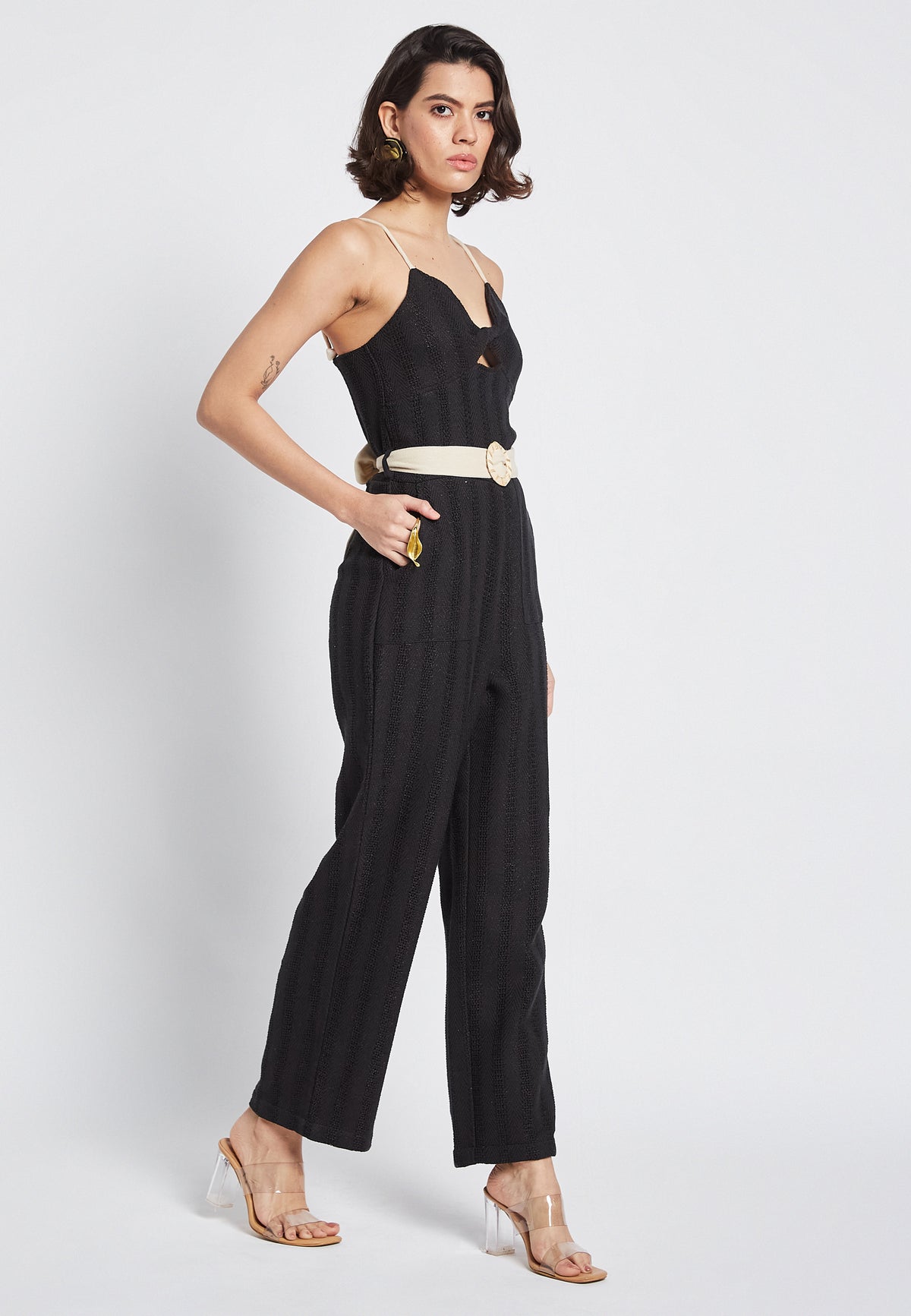 Soleil Mai Black Jumpsuit