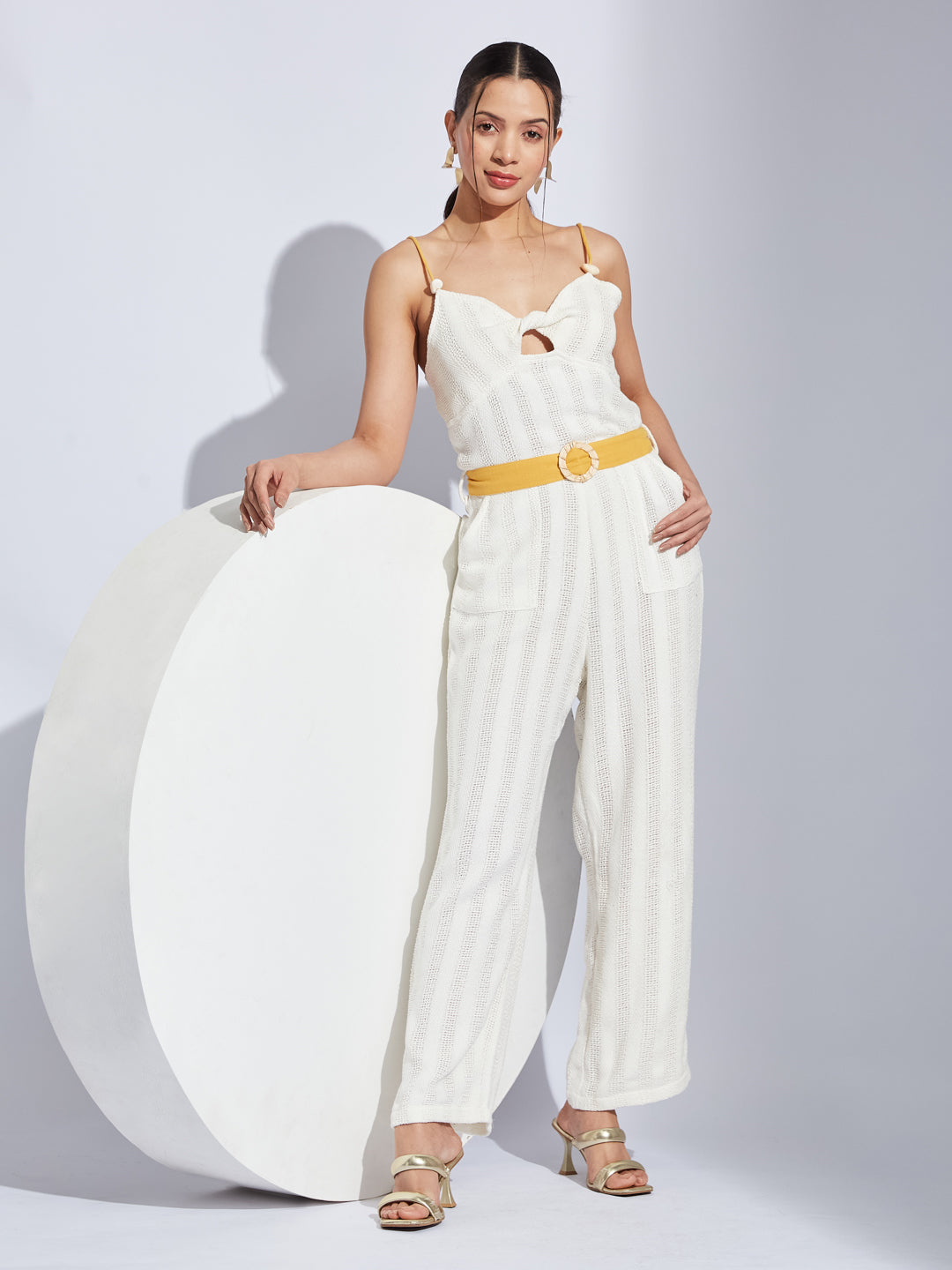 Soleil Eden White Jumpsuit
