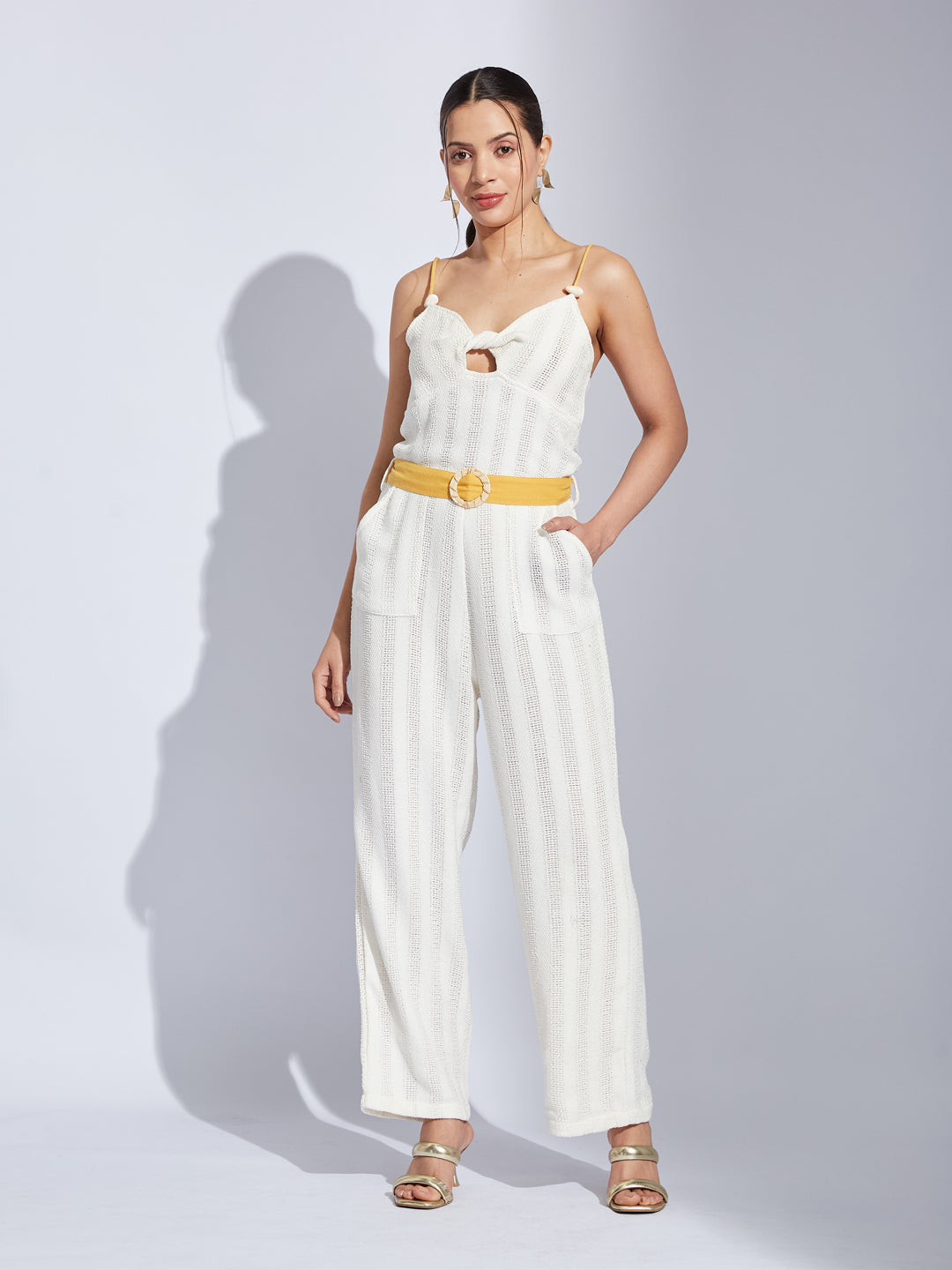 Soleil Eden White Jumpsuit