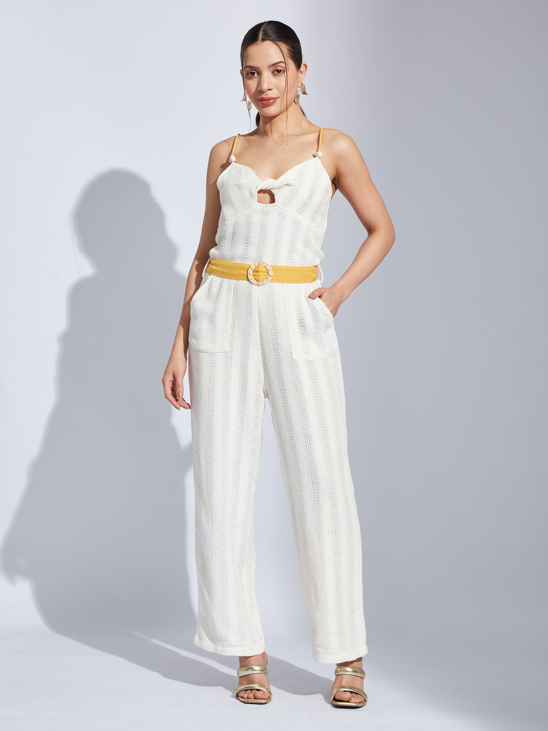Soleil Eden White Jumpsuit