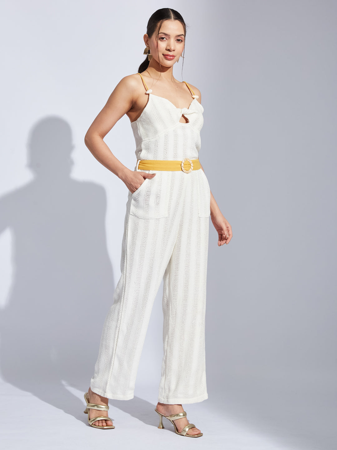 Soleil Eden White Jumpsuit