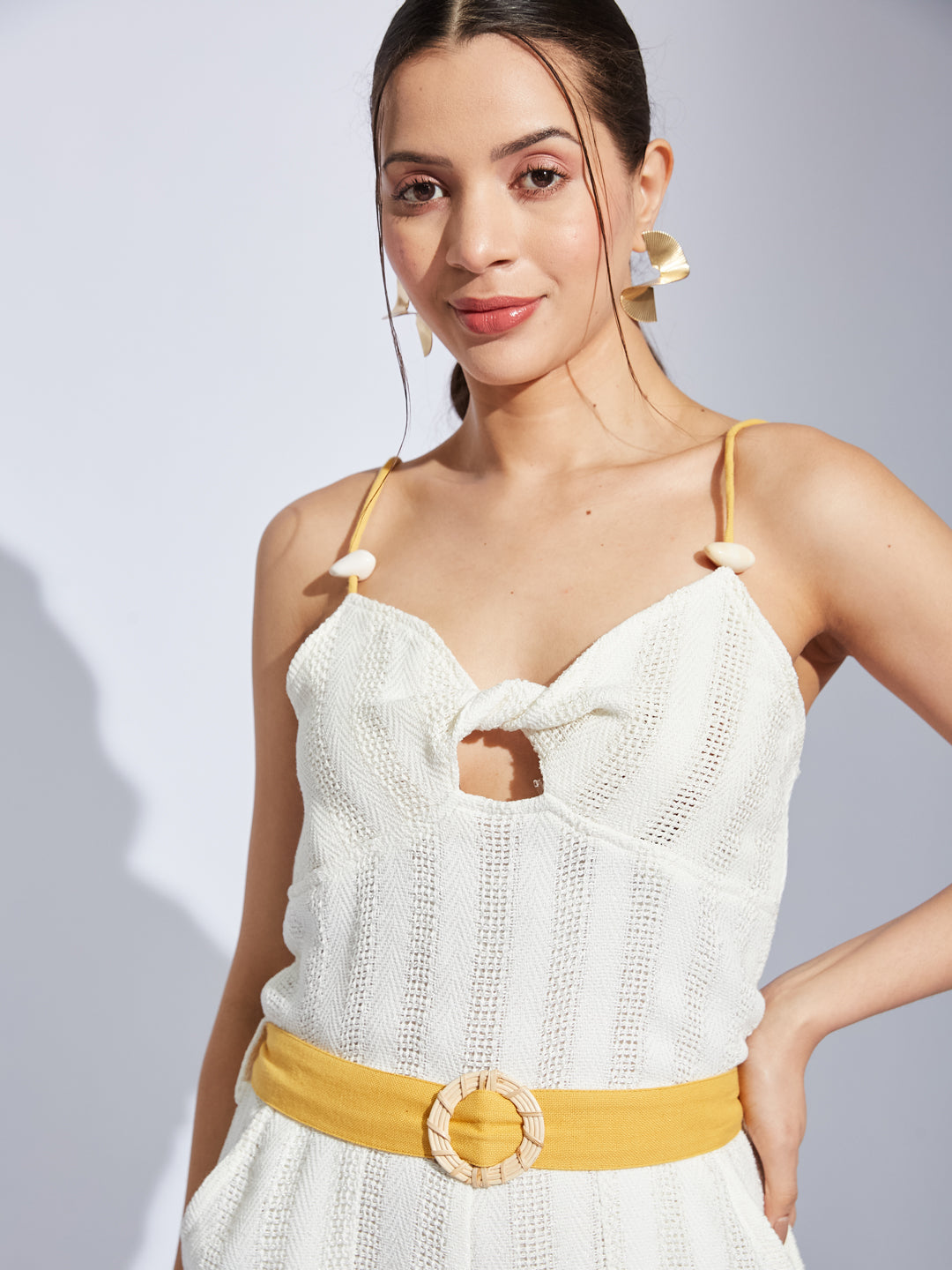 Soleil Eden White Jumpsuit