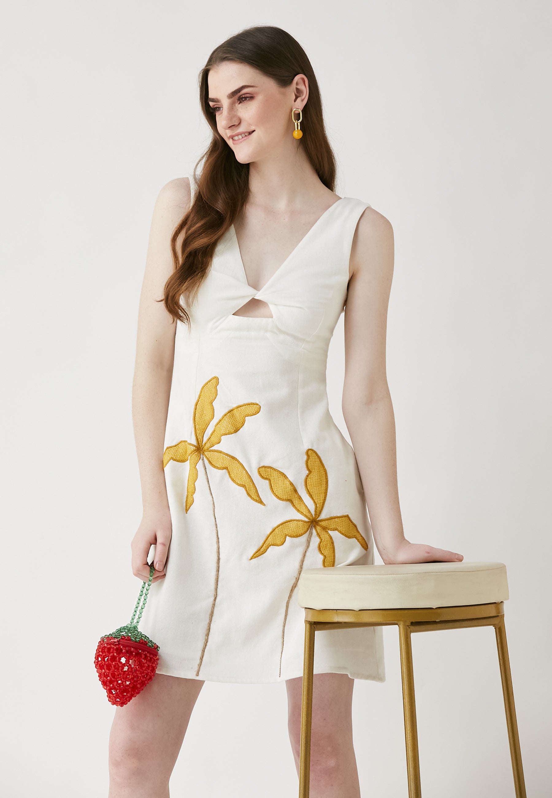 Vestido corto blanco Cove