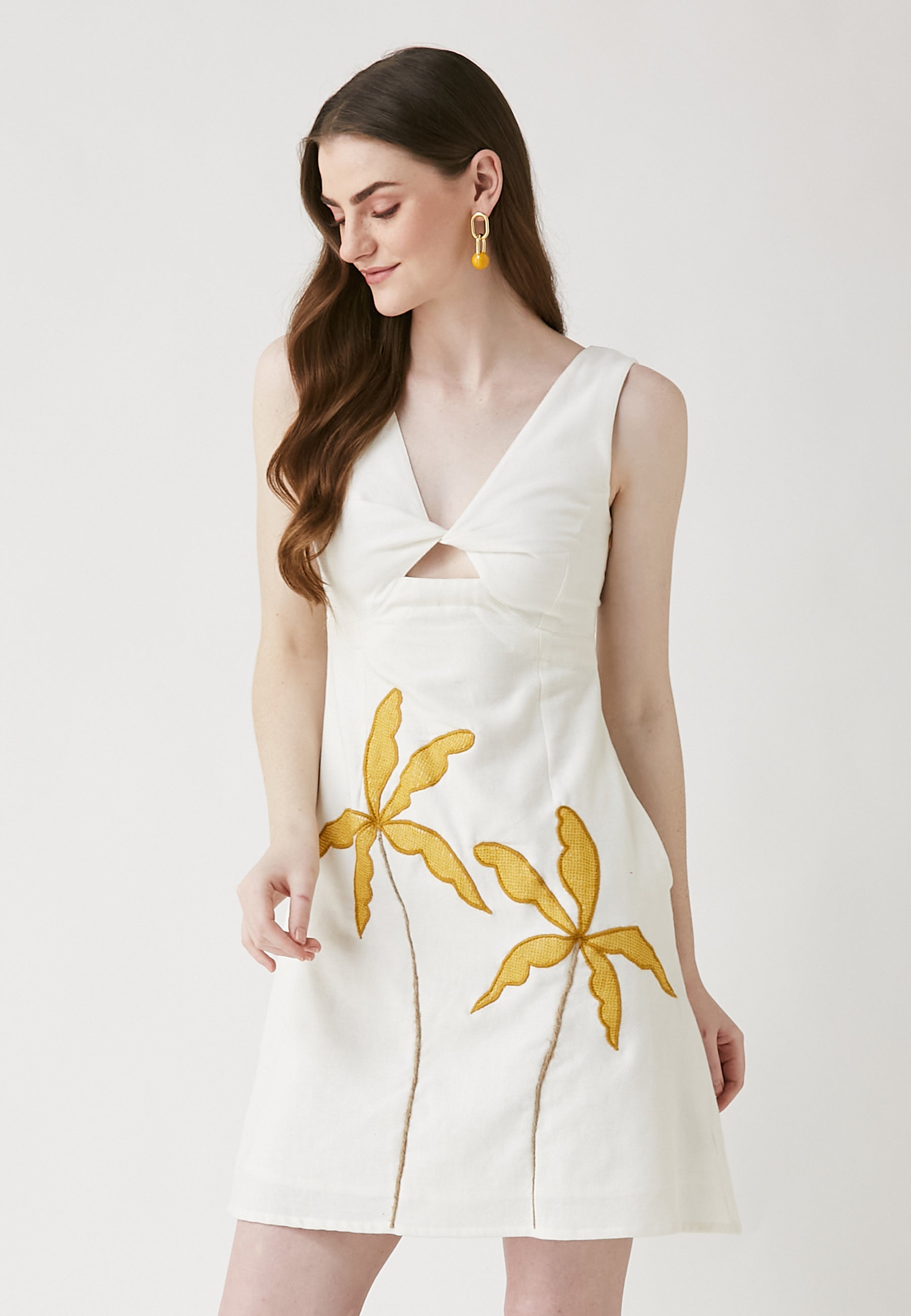 Vestido corto blanco Cove