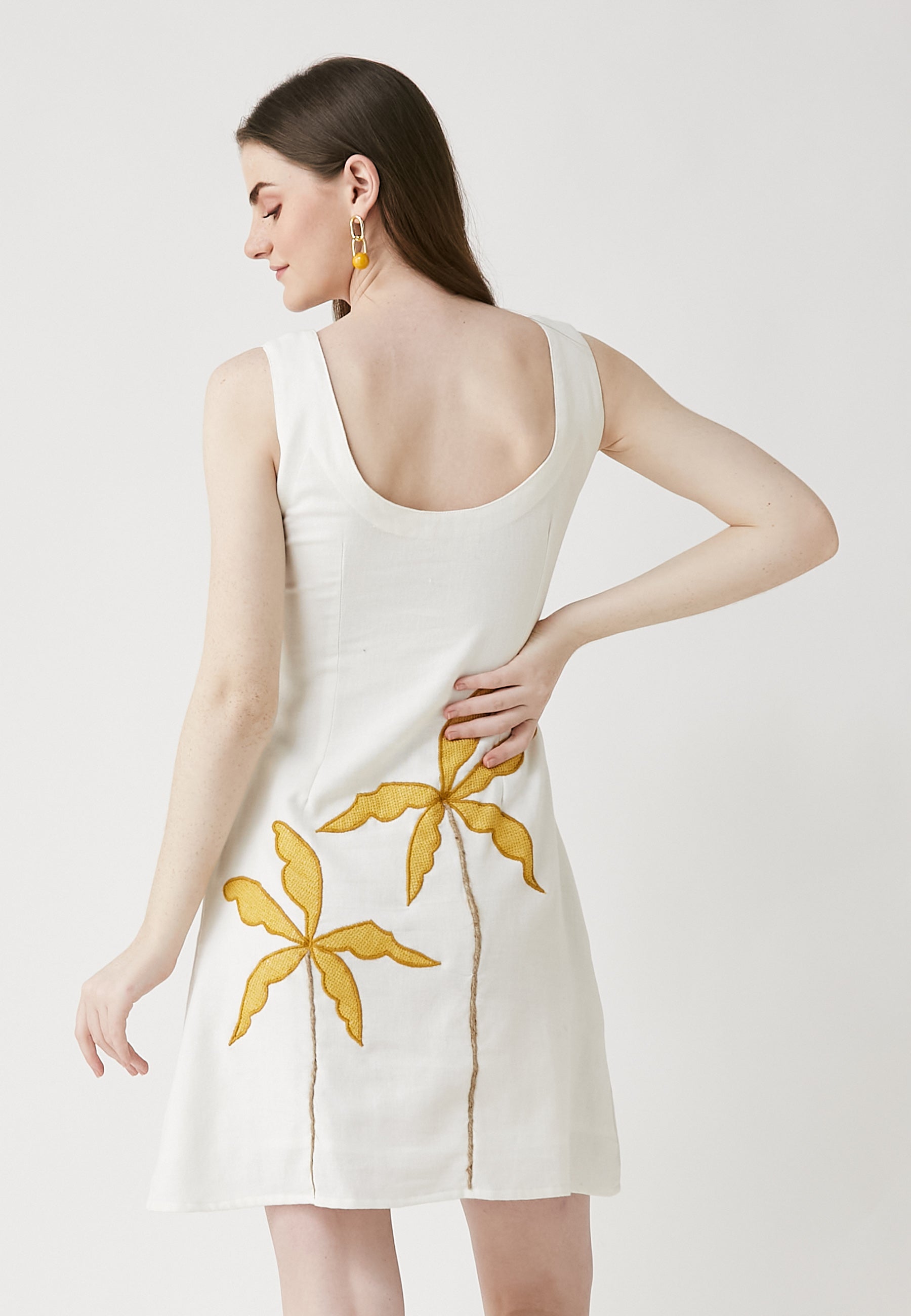 Vestido corto blanco Cove