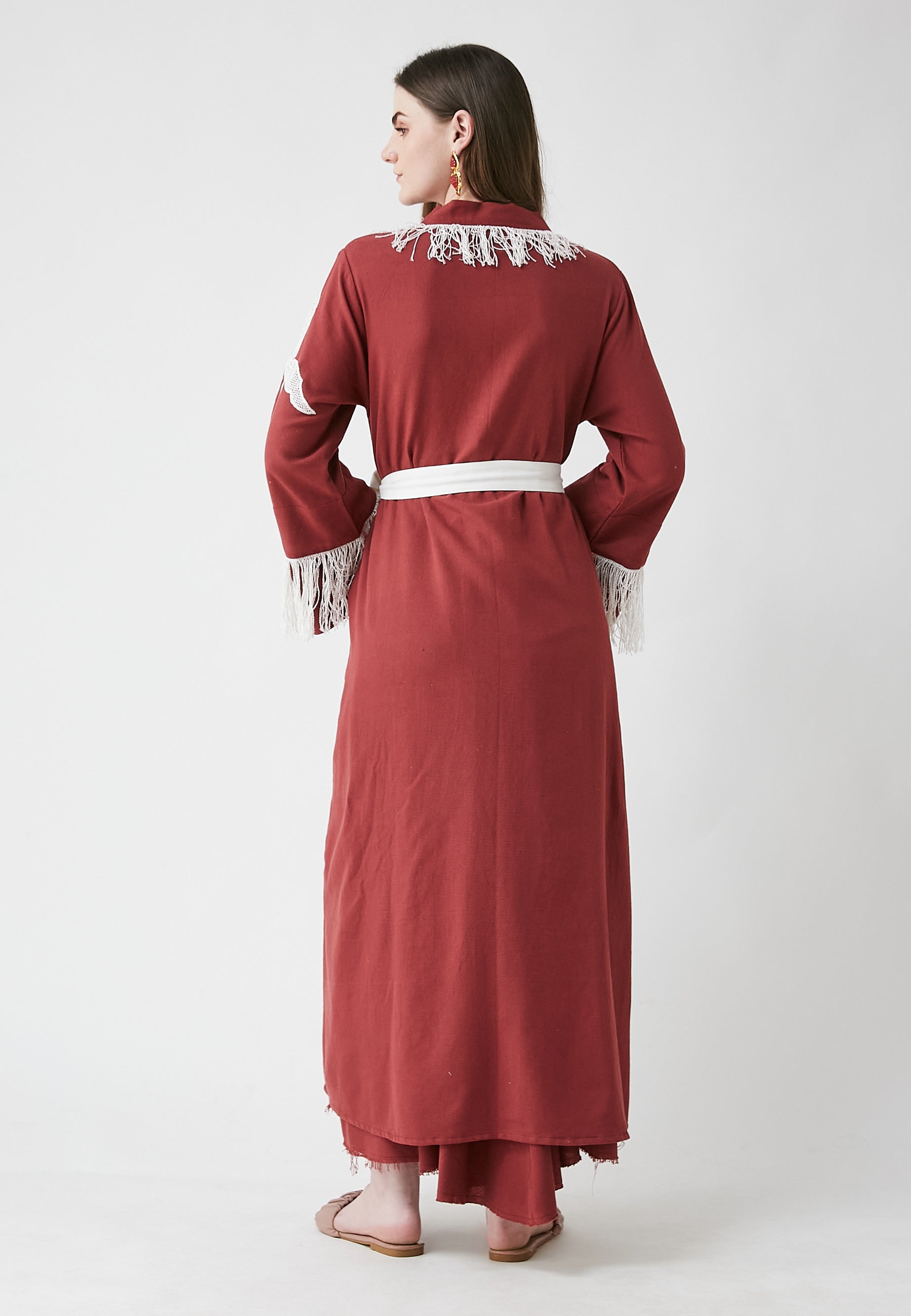 Kimono largo de cereza Horizon