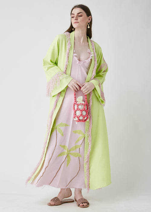 Horizon Long Lime Kimono