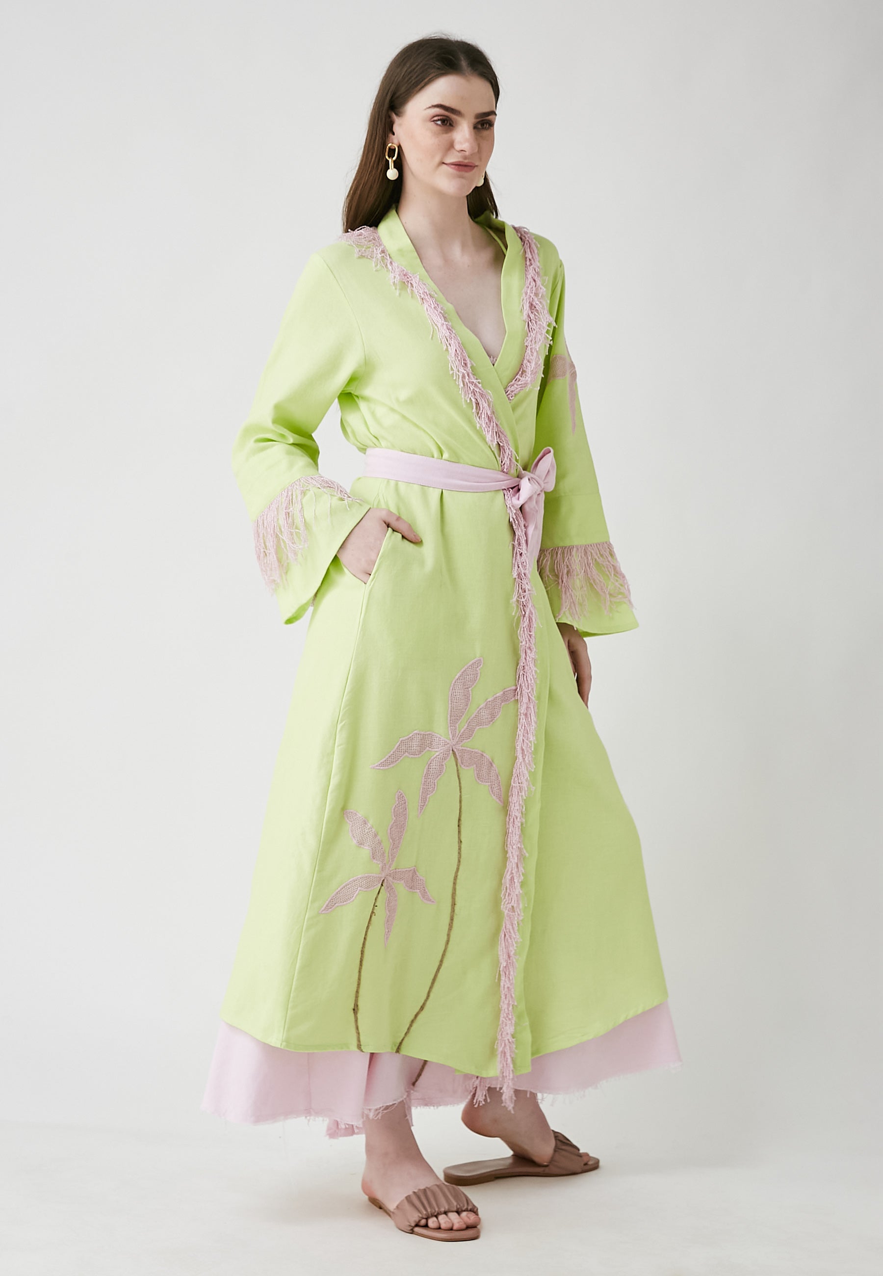 Kimono Horizon Long Lime