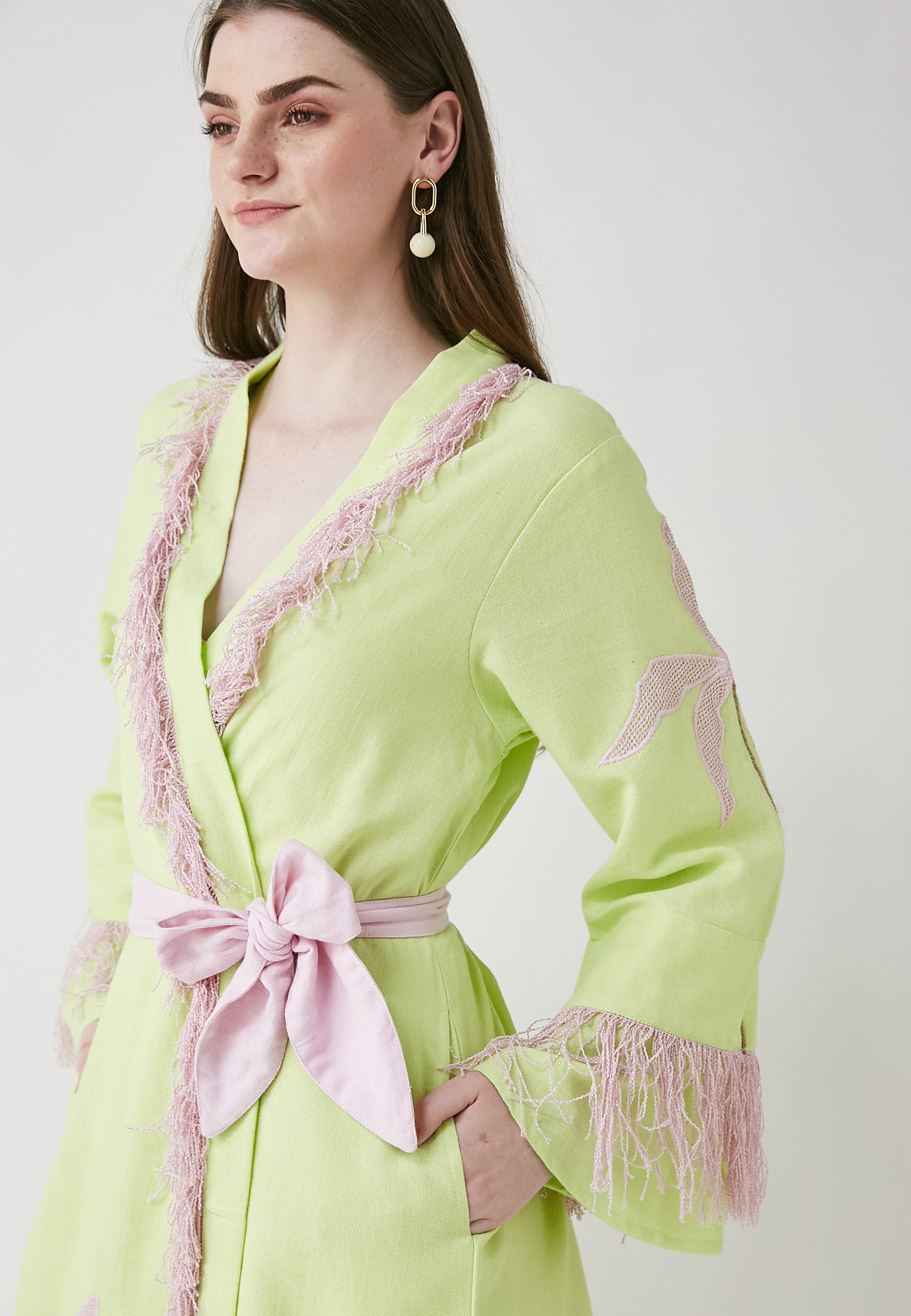 Kimono Horizon Long Lime