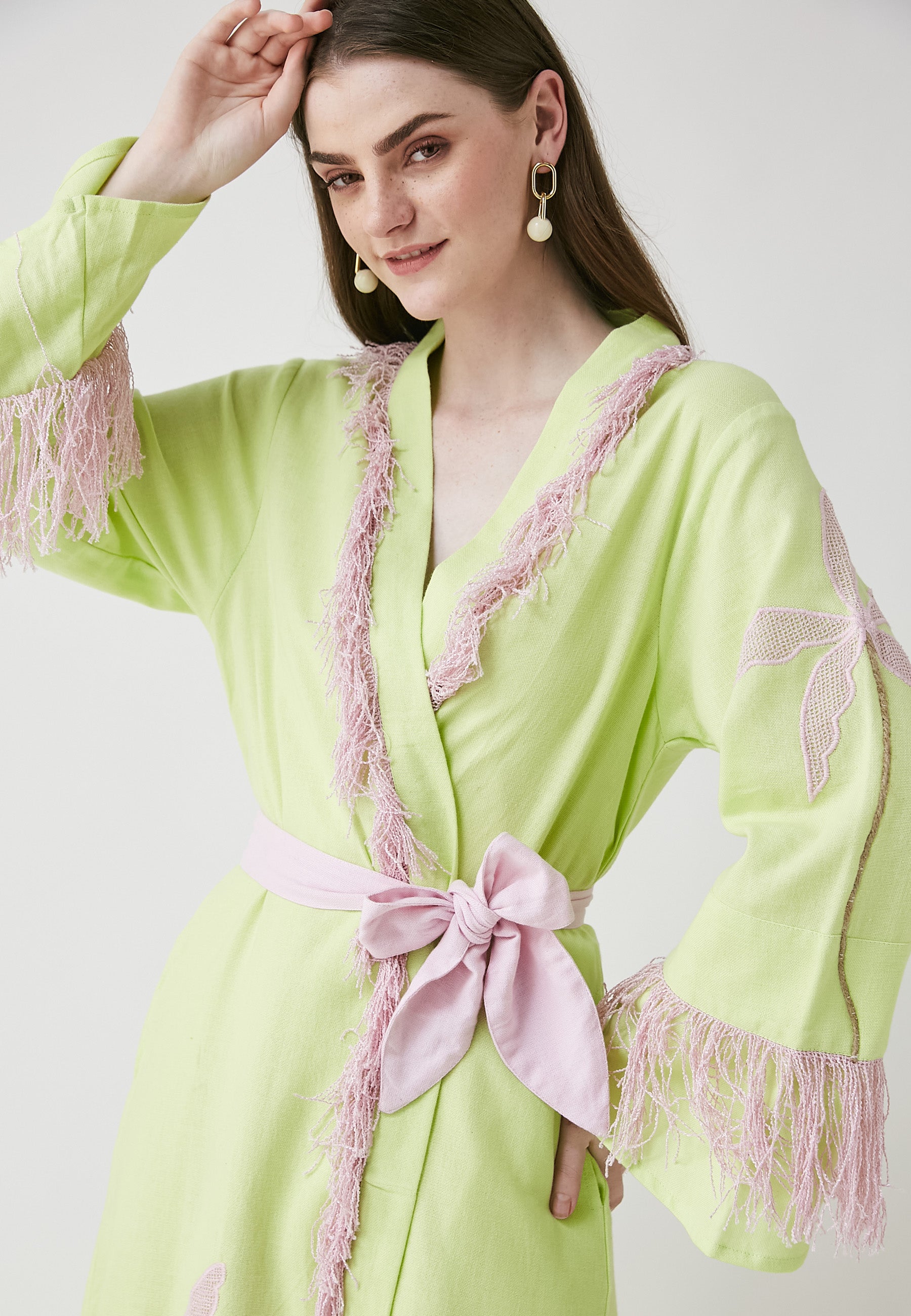 Kimono Horizon Long Lime