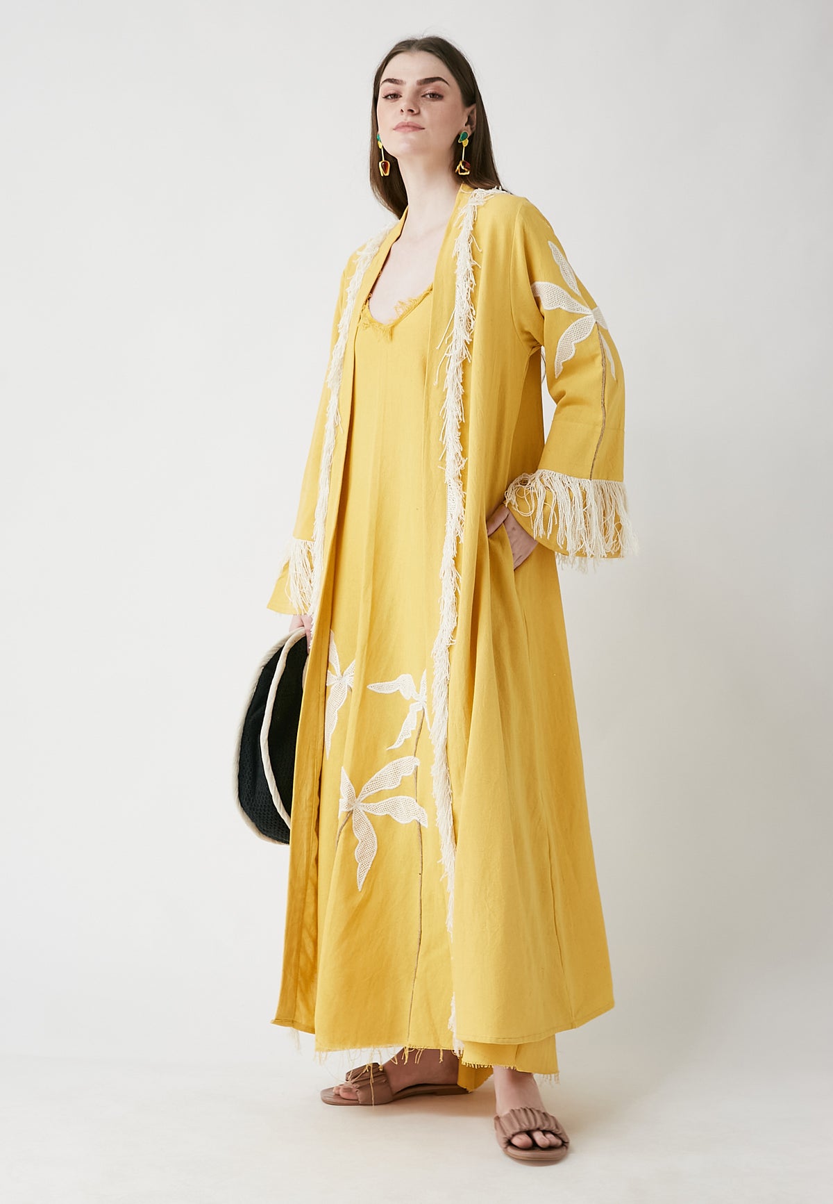 Horizon Long Mango Kimono