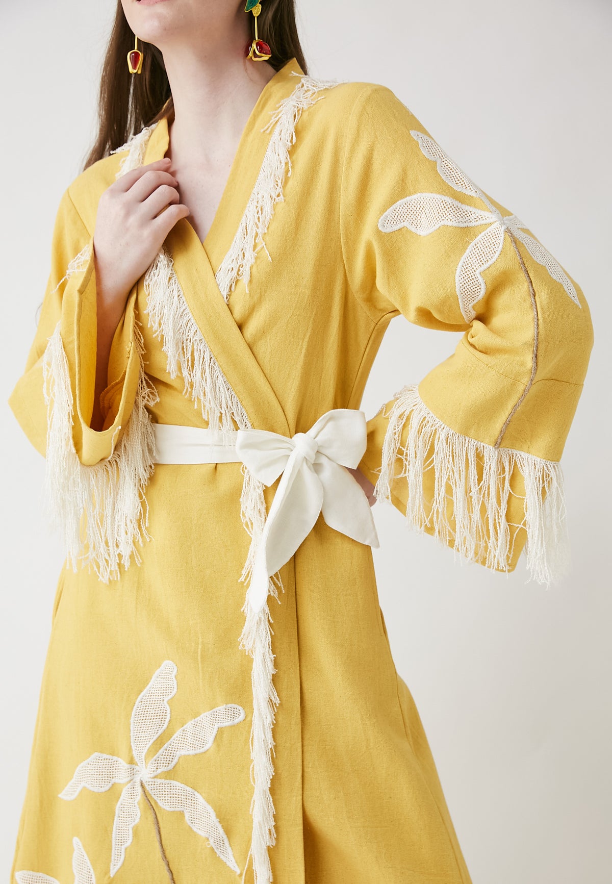 Horizon Long Mango Kimono