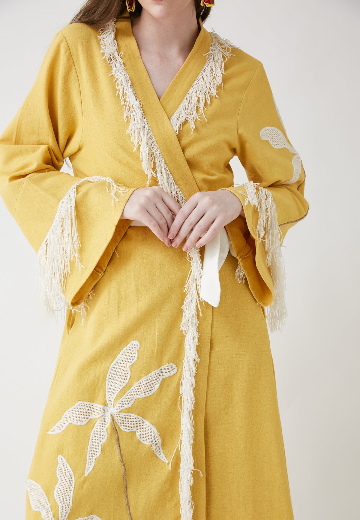 Horizon Long Mango Kimono