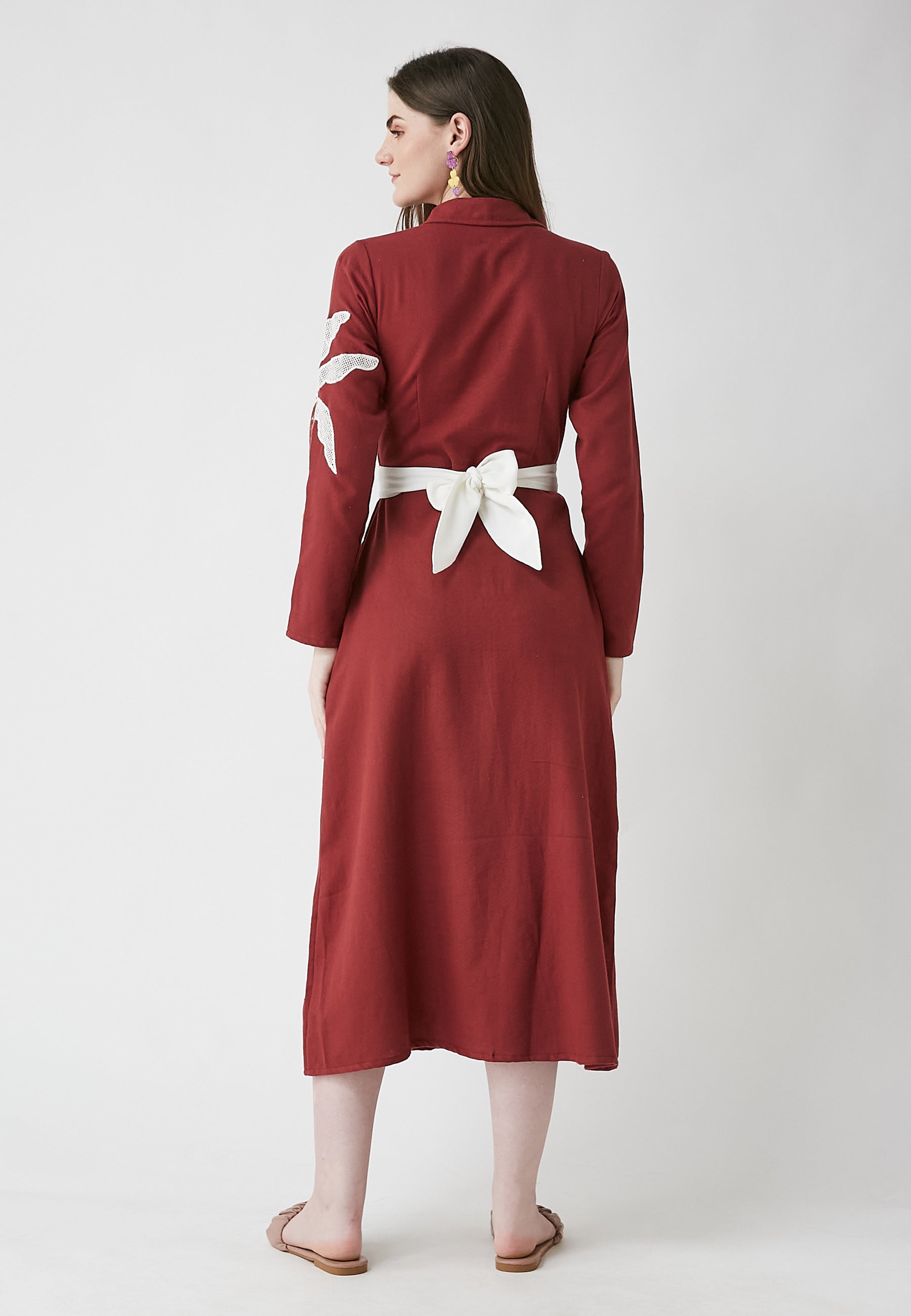 Vestido camisero Meadow Cherry