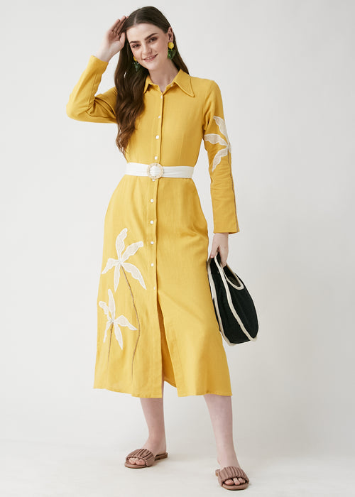 Vestido camisero Meadow Mango