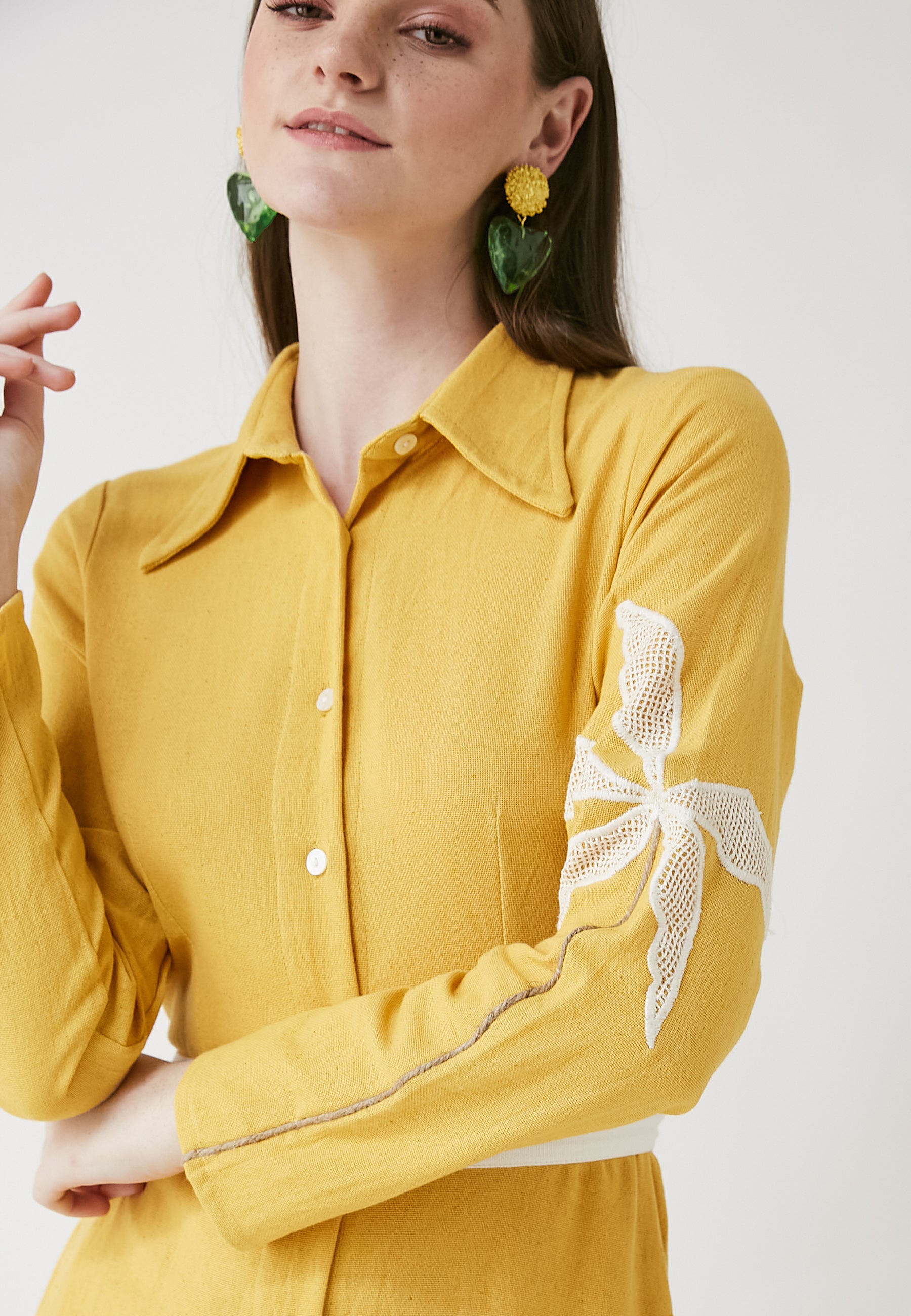 Vestido camisero Meadow Mango