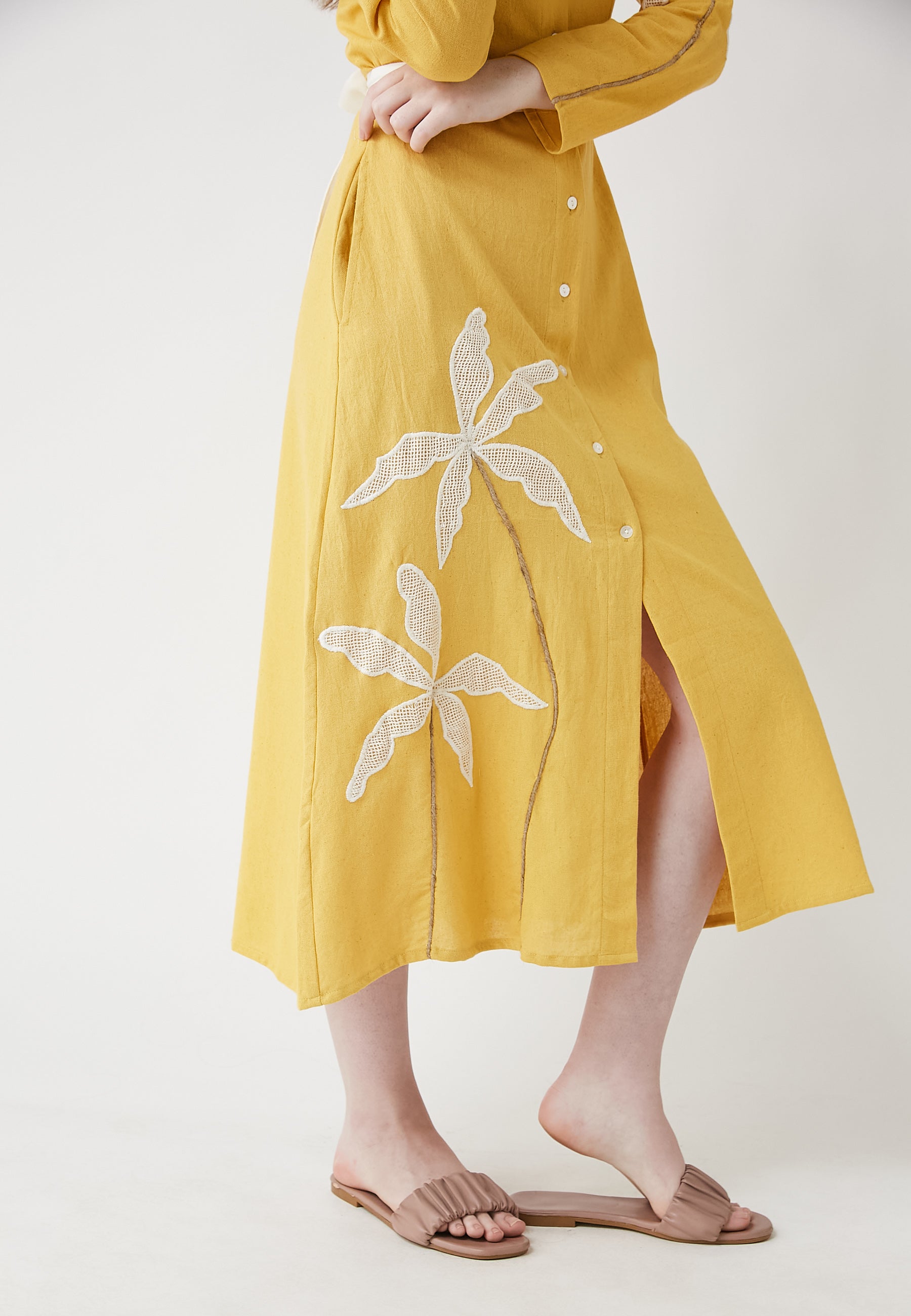 Vestido camisero Meadow Mango