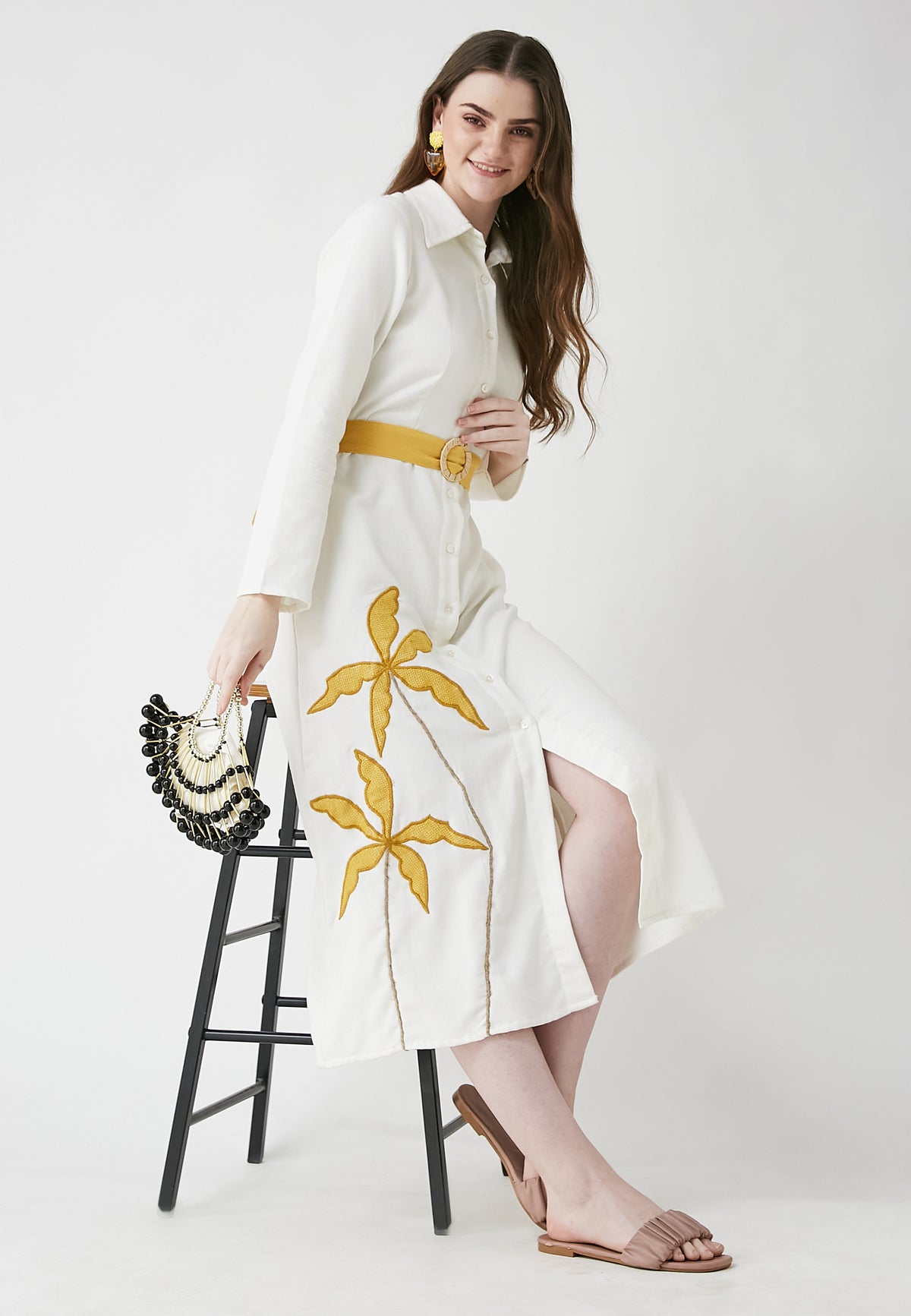 Meadow White Shirt Dress